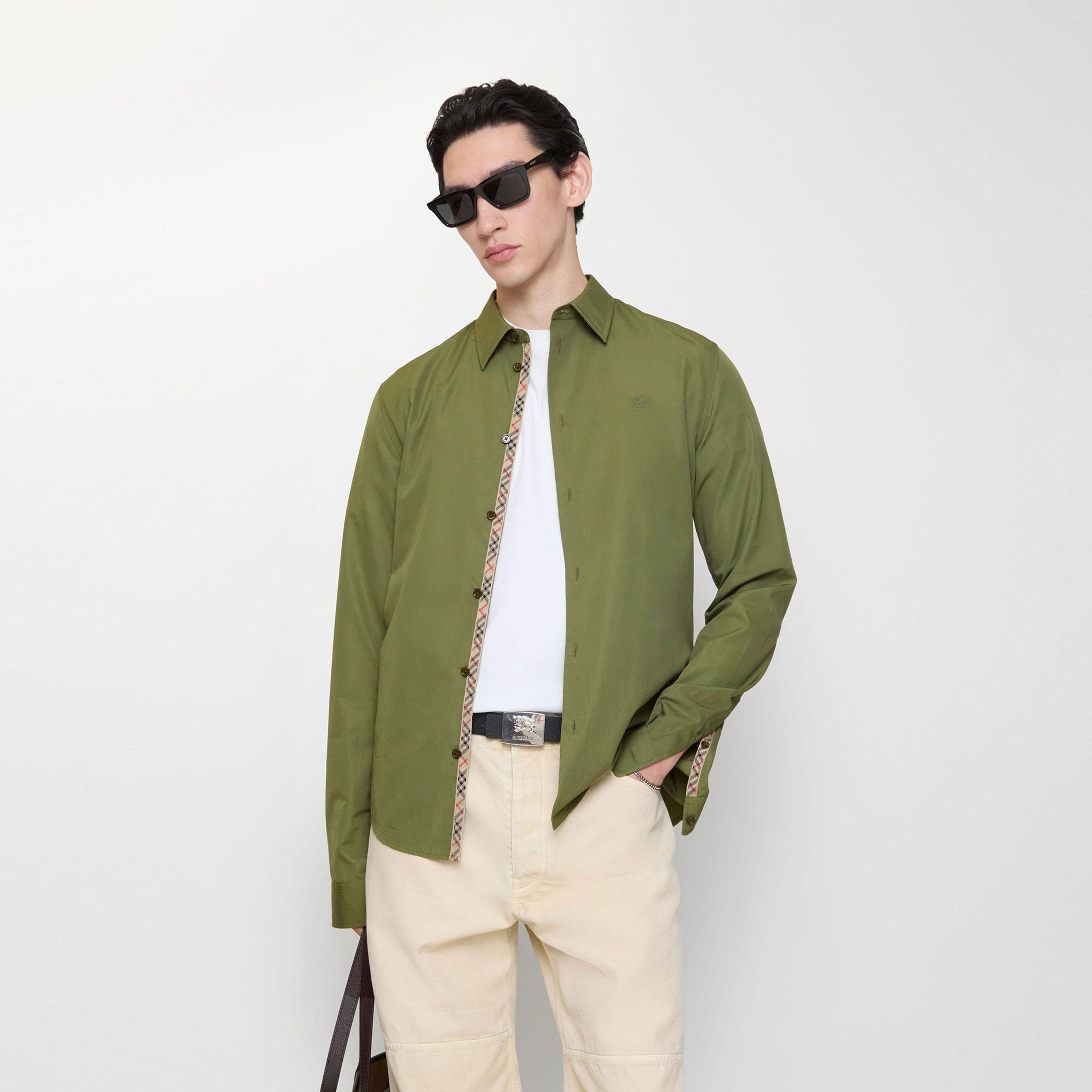 Burberry Sam Erkek Haki Gömlek