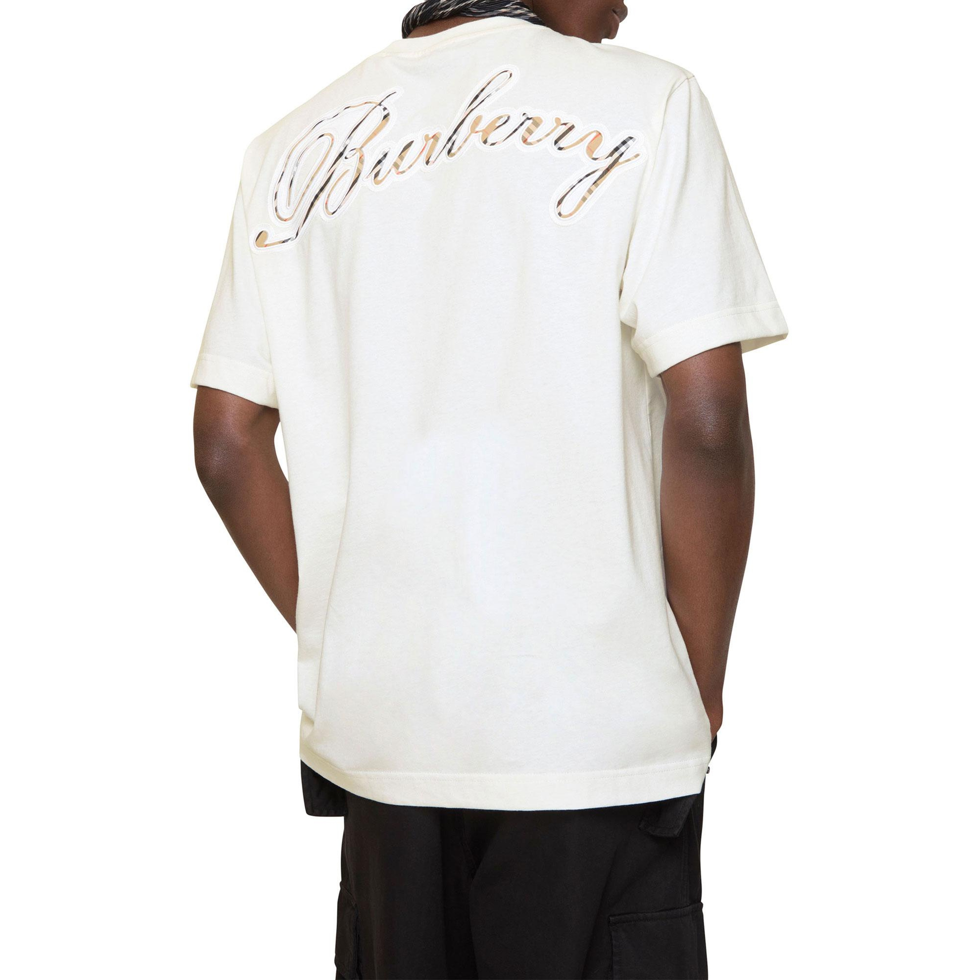 Burberry Ryan Erkek Beyaz T-Shirt