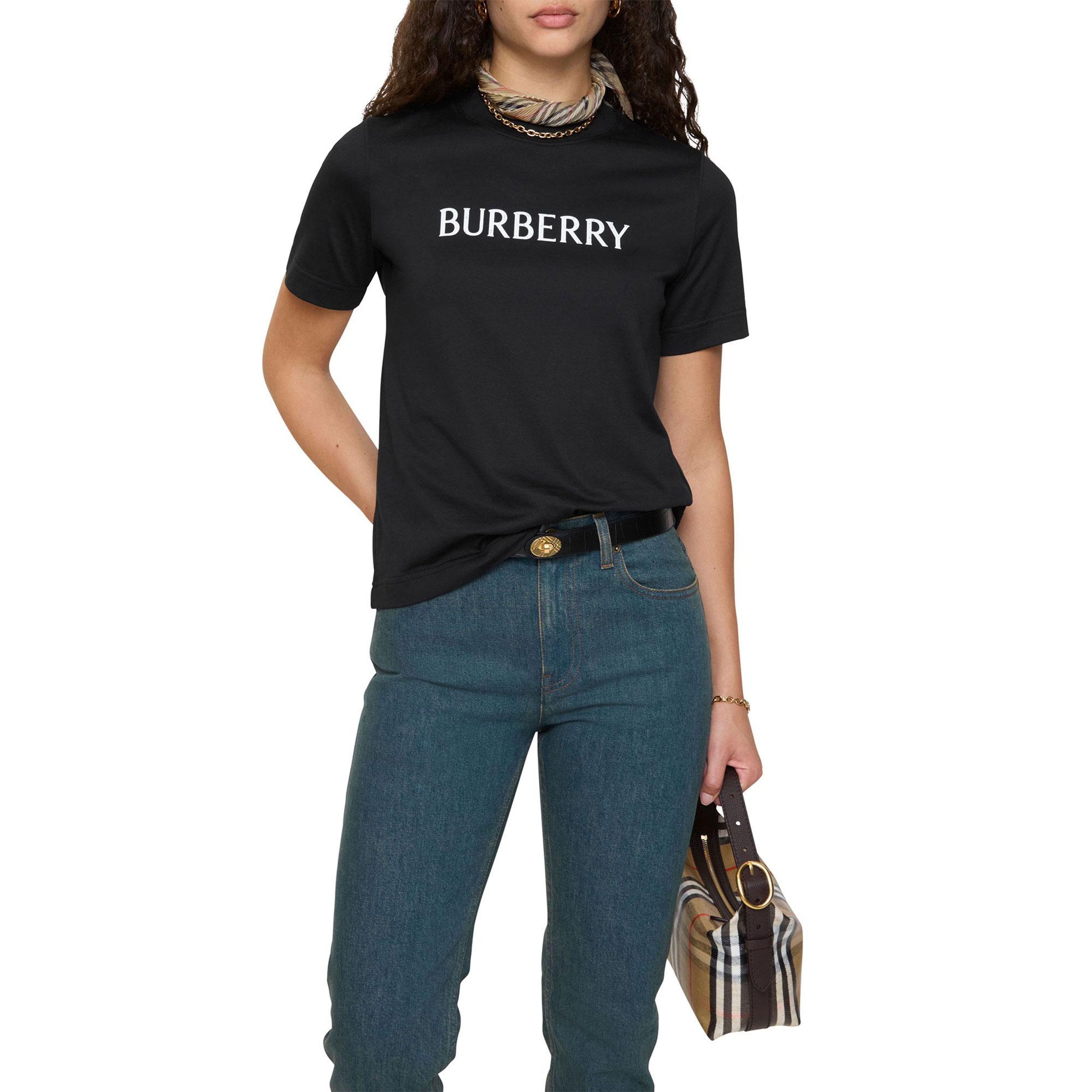 Burberry Frankie Kadın Siyah T-Shirt