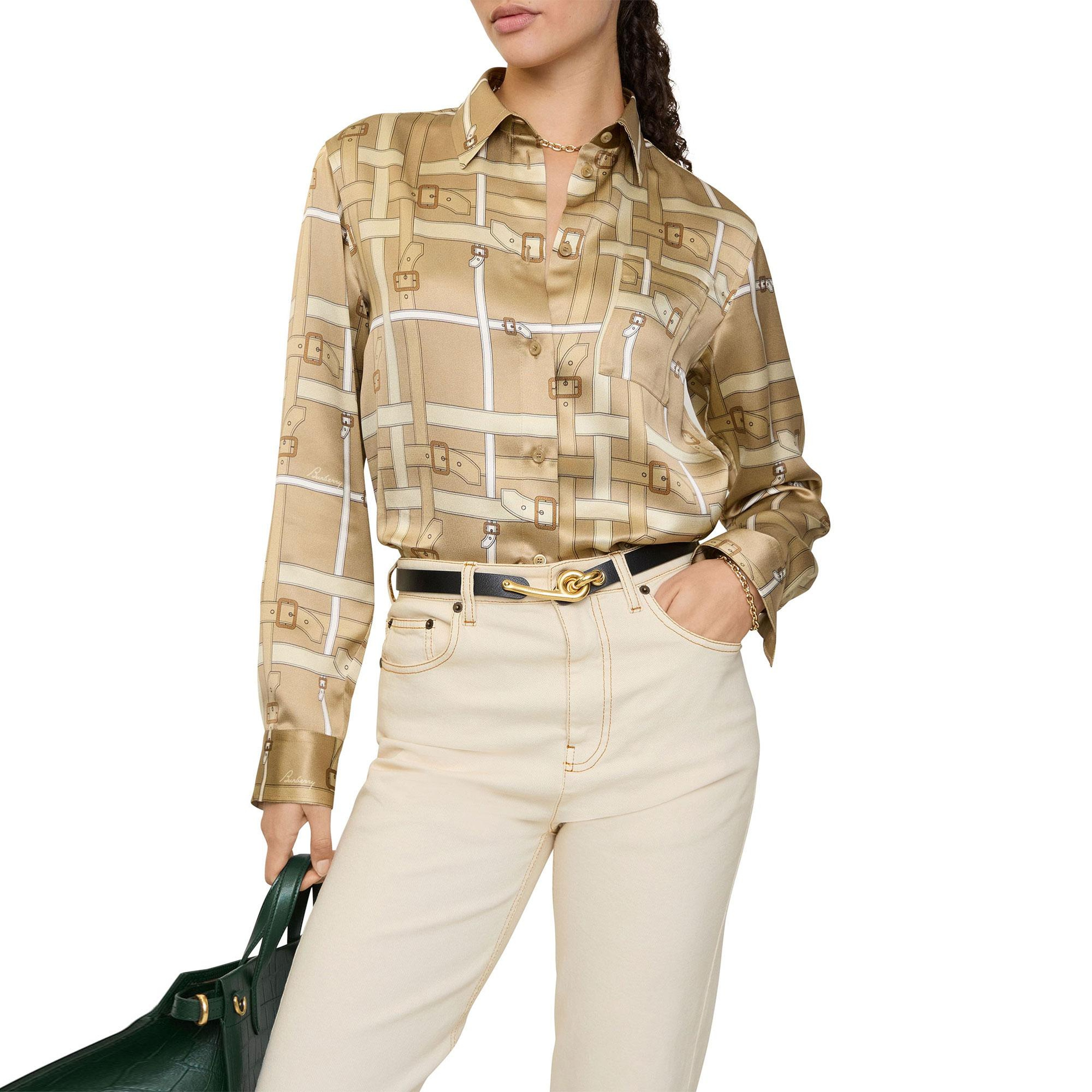 Burberry Emma Kadın Bej Gömlek