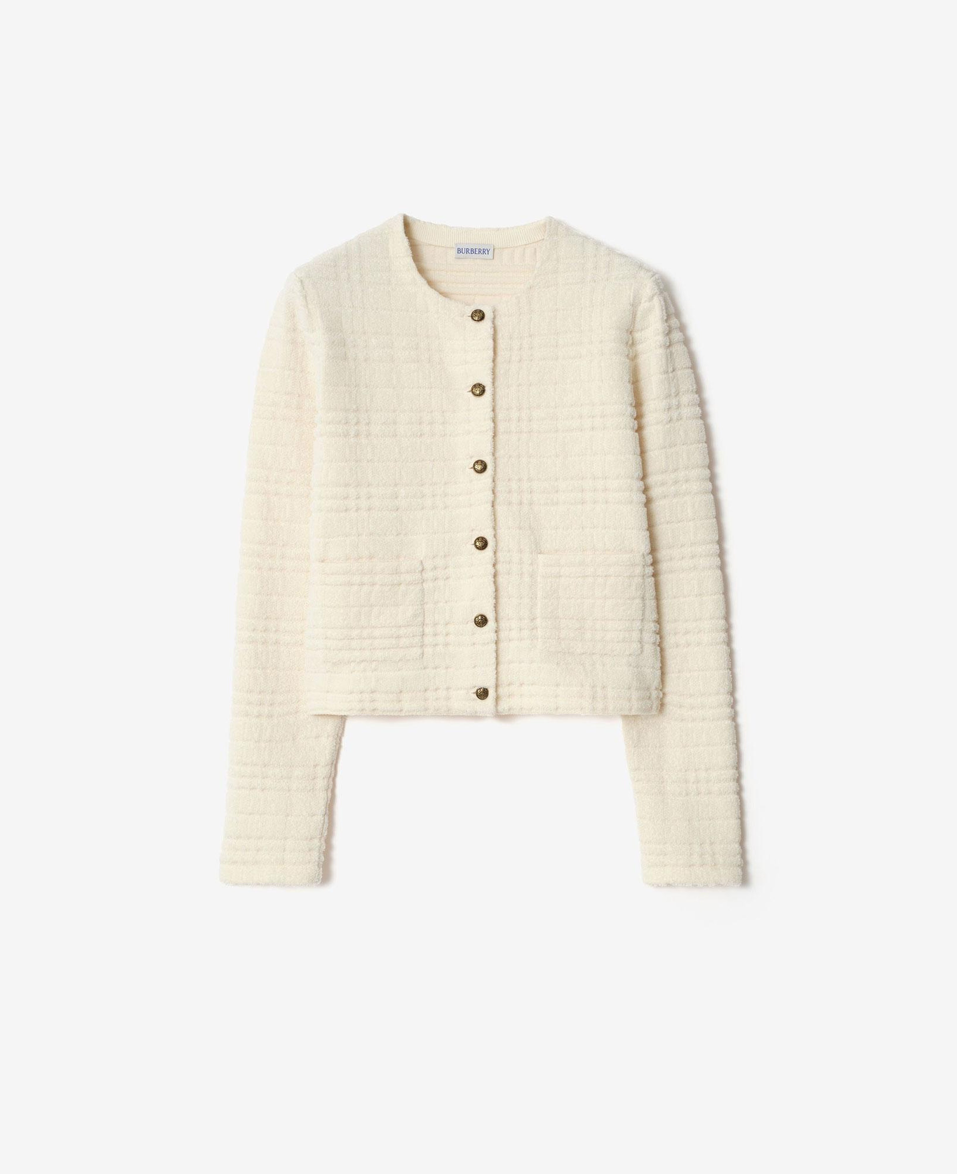 Burberry Ellen Check Kadın Krem Hırka