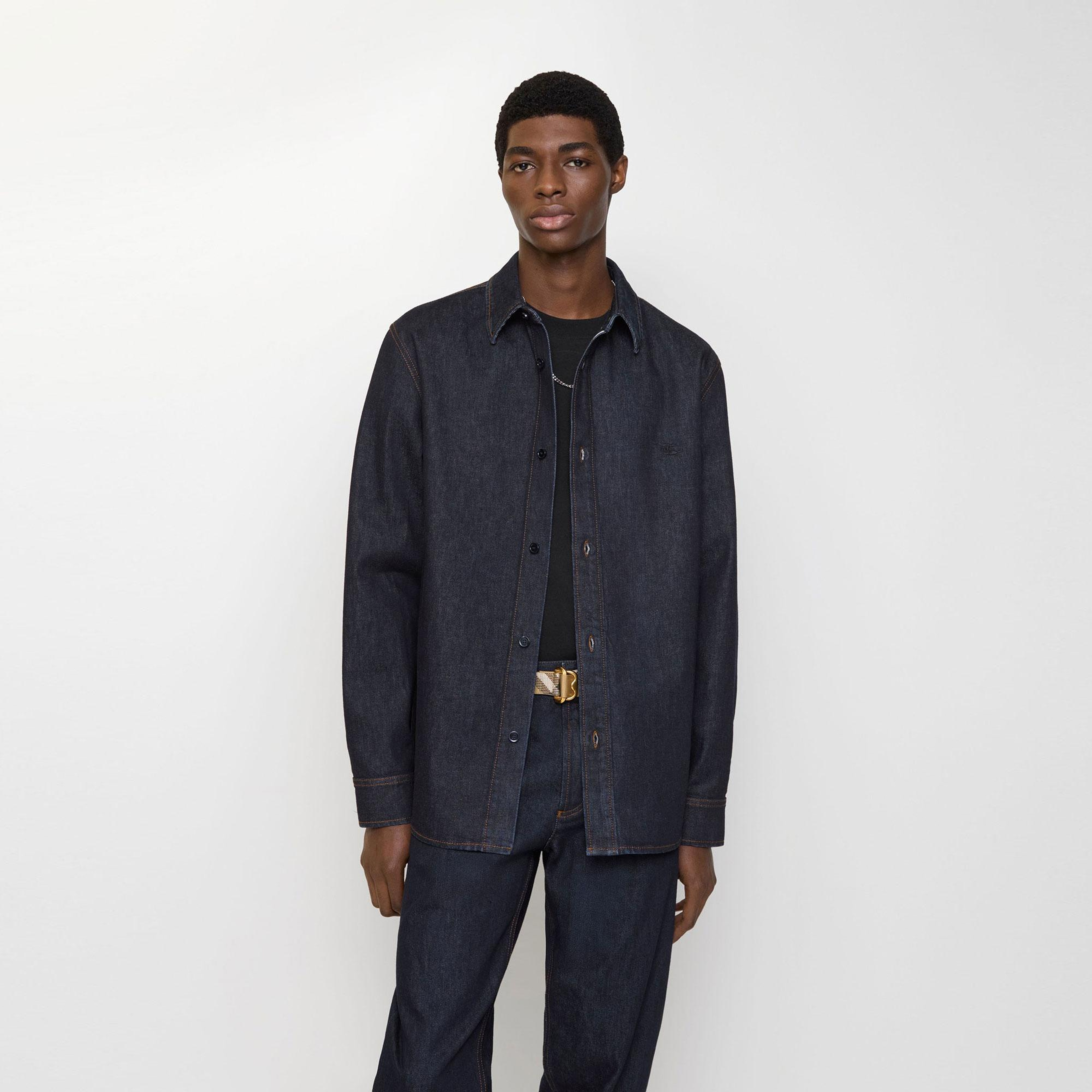 Burberry Damian Erkek Lacivert Gömlek