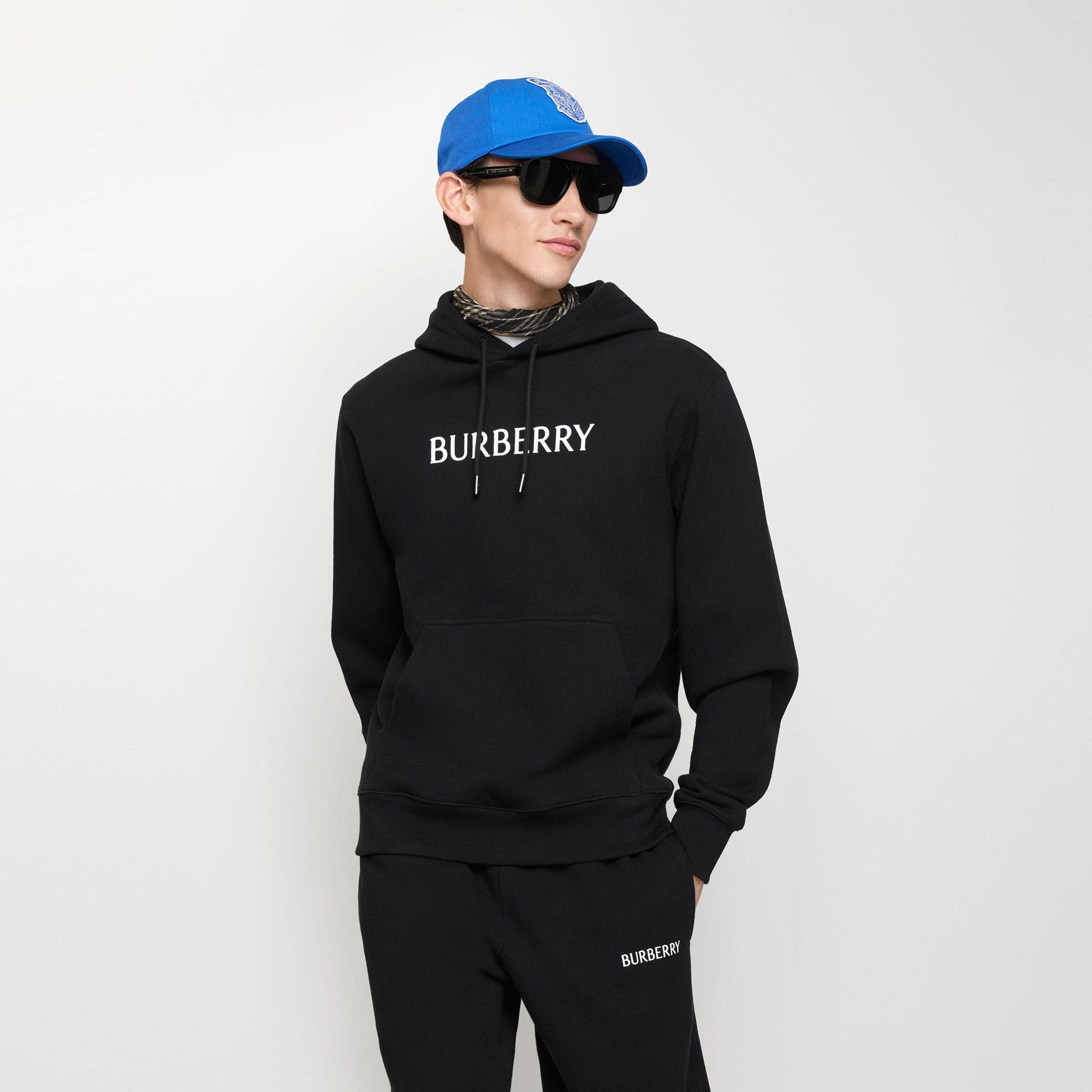 Burberry Sımon Erkek Siyah Hoodie