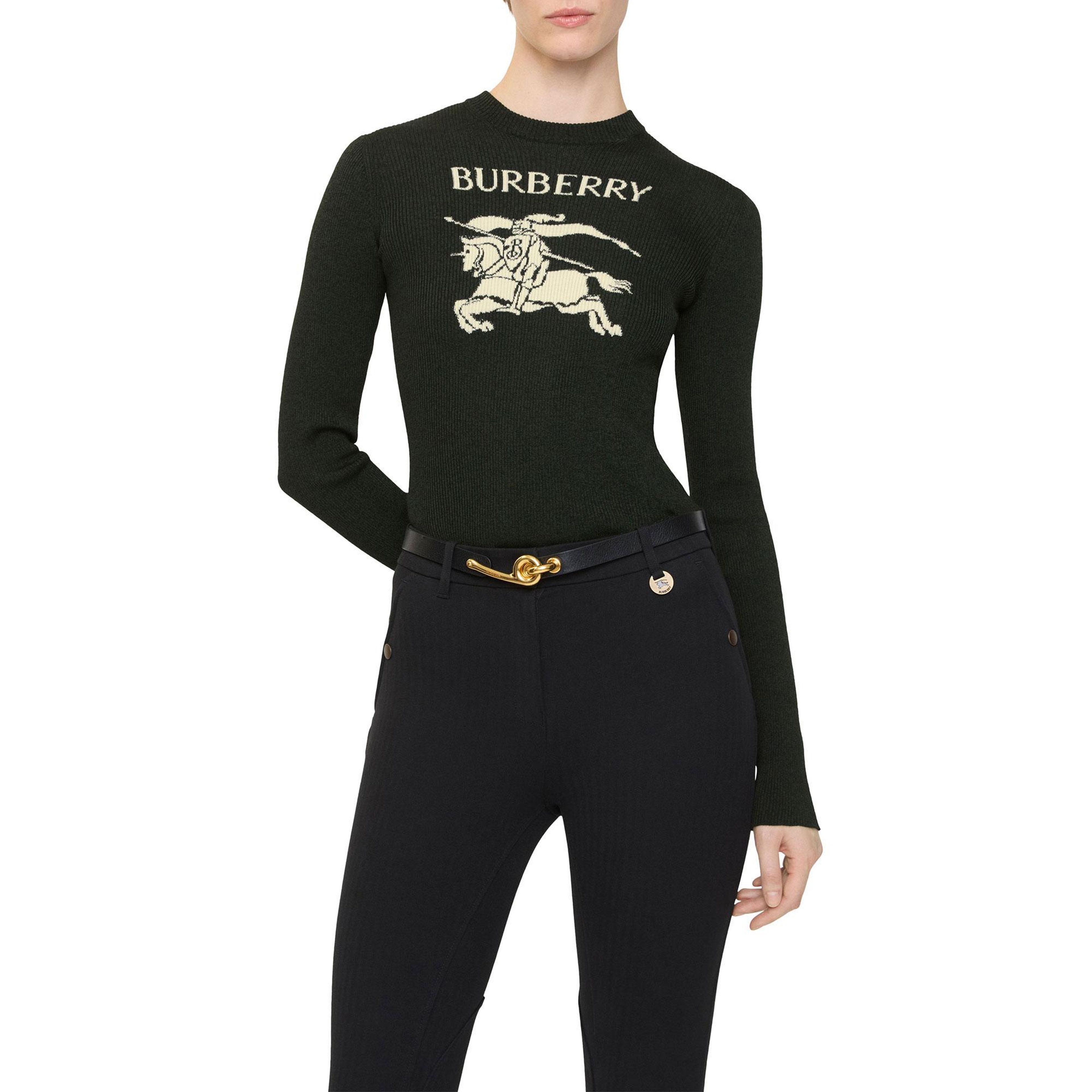 Burberry Shona Kadın Yeşil Triko