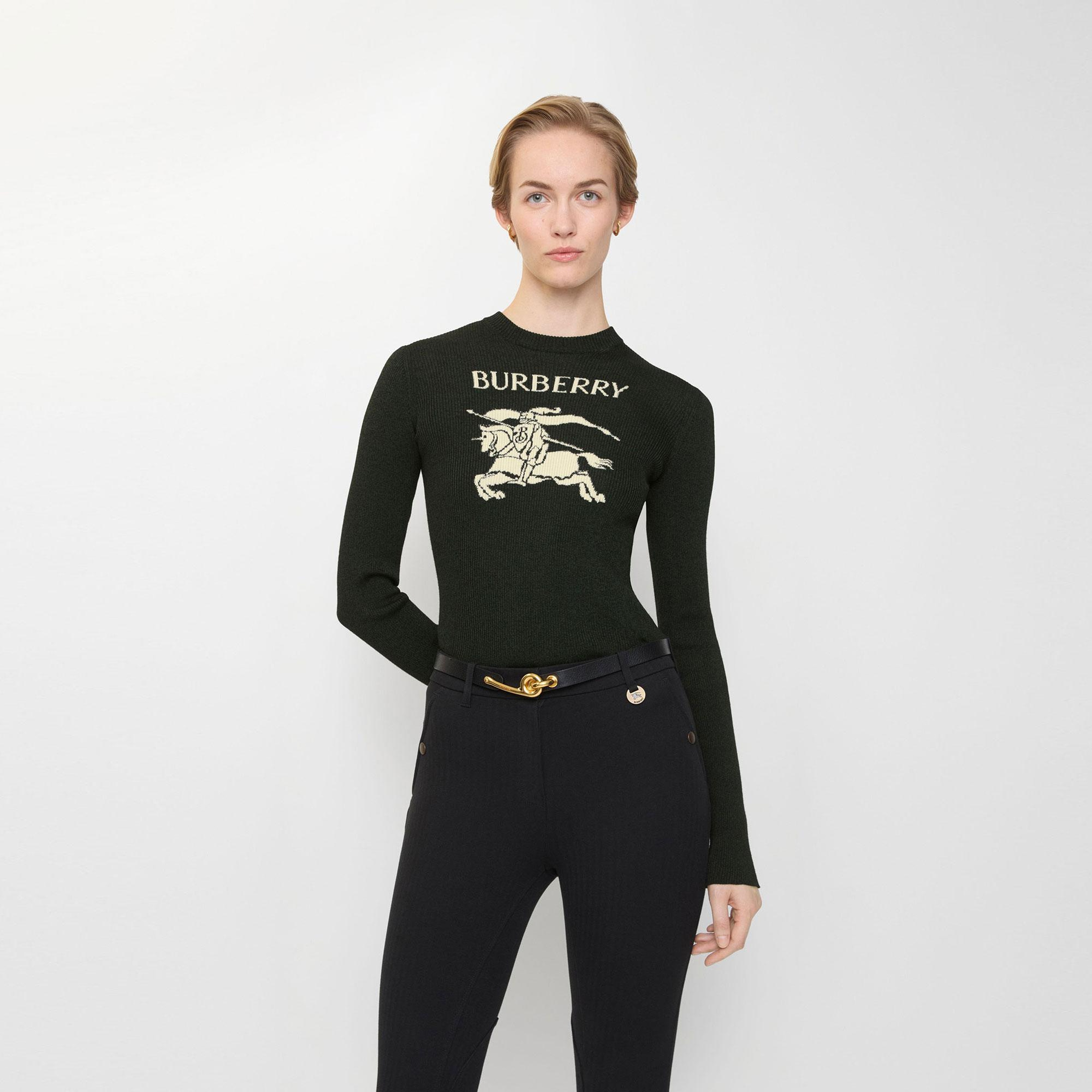 Burberry Shona Kadın Yeşil Triko