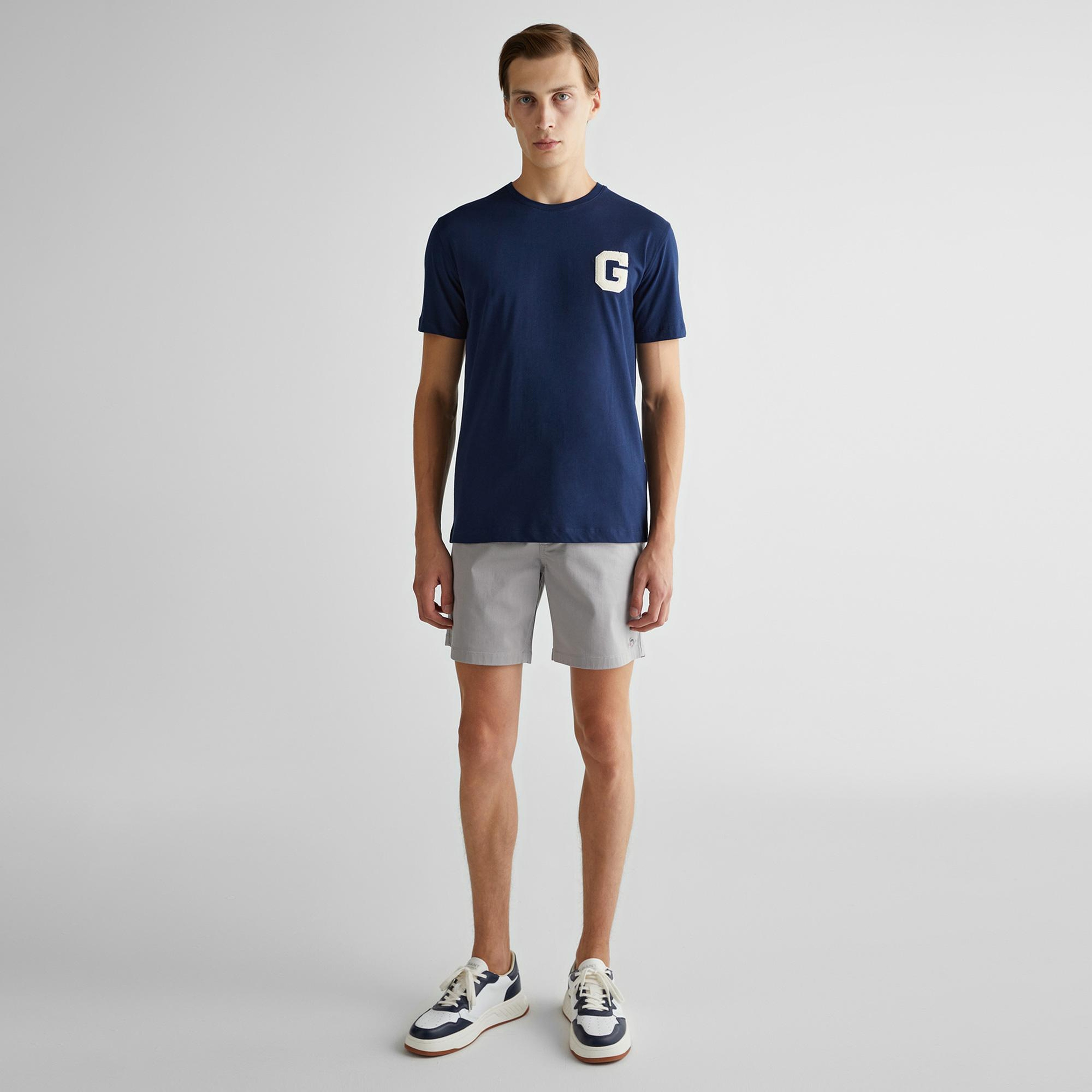 GANT Erkek Gri Regular Fit Şort