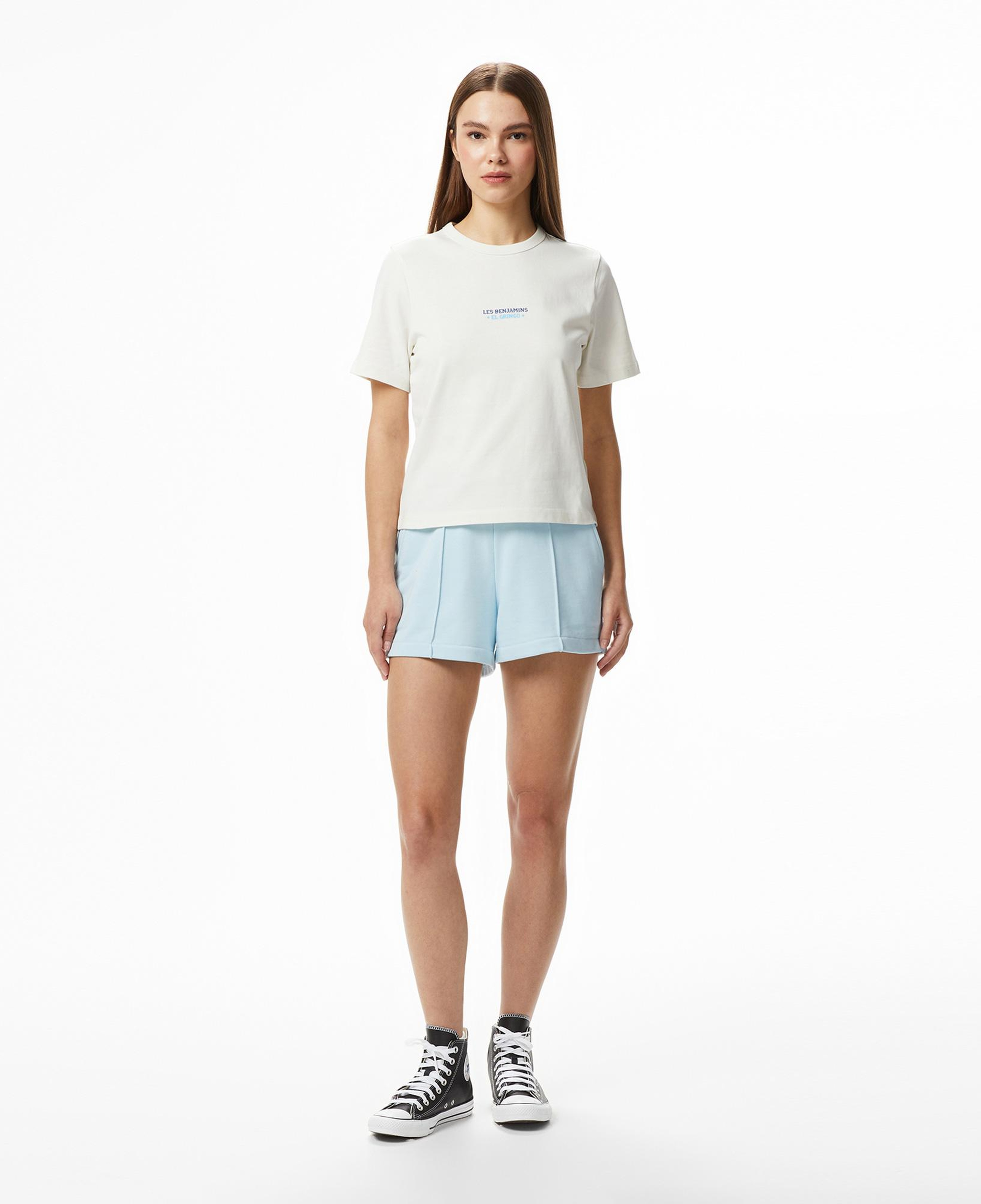 Les Benjamins 024 Kadın Beyaz T-Shirt