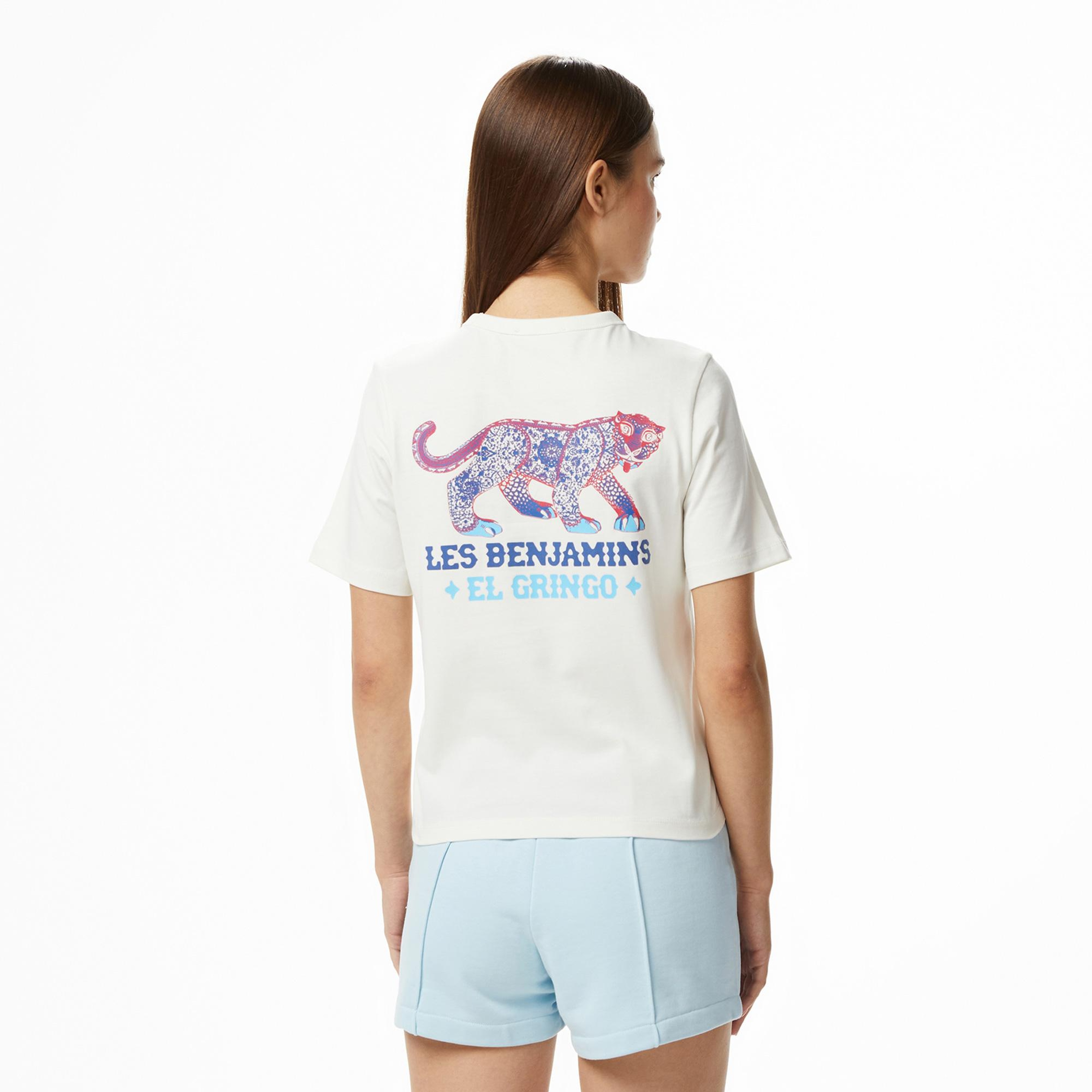 Les Benjamins 024 Kadın Beyaz T-Shirt