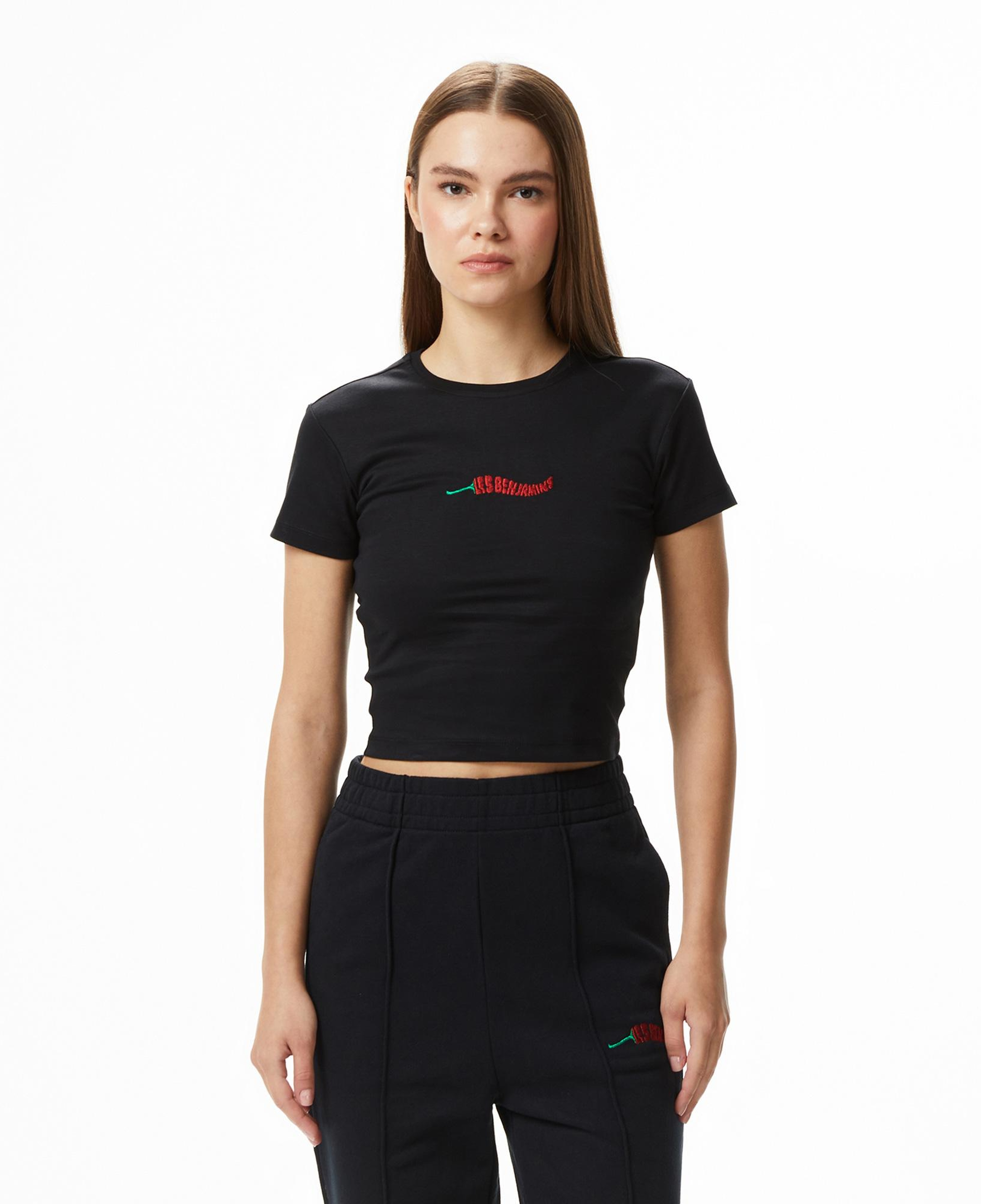 Les Benjamins 021 Kadın Siyah T-Shirt