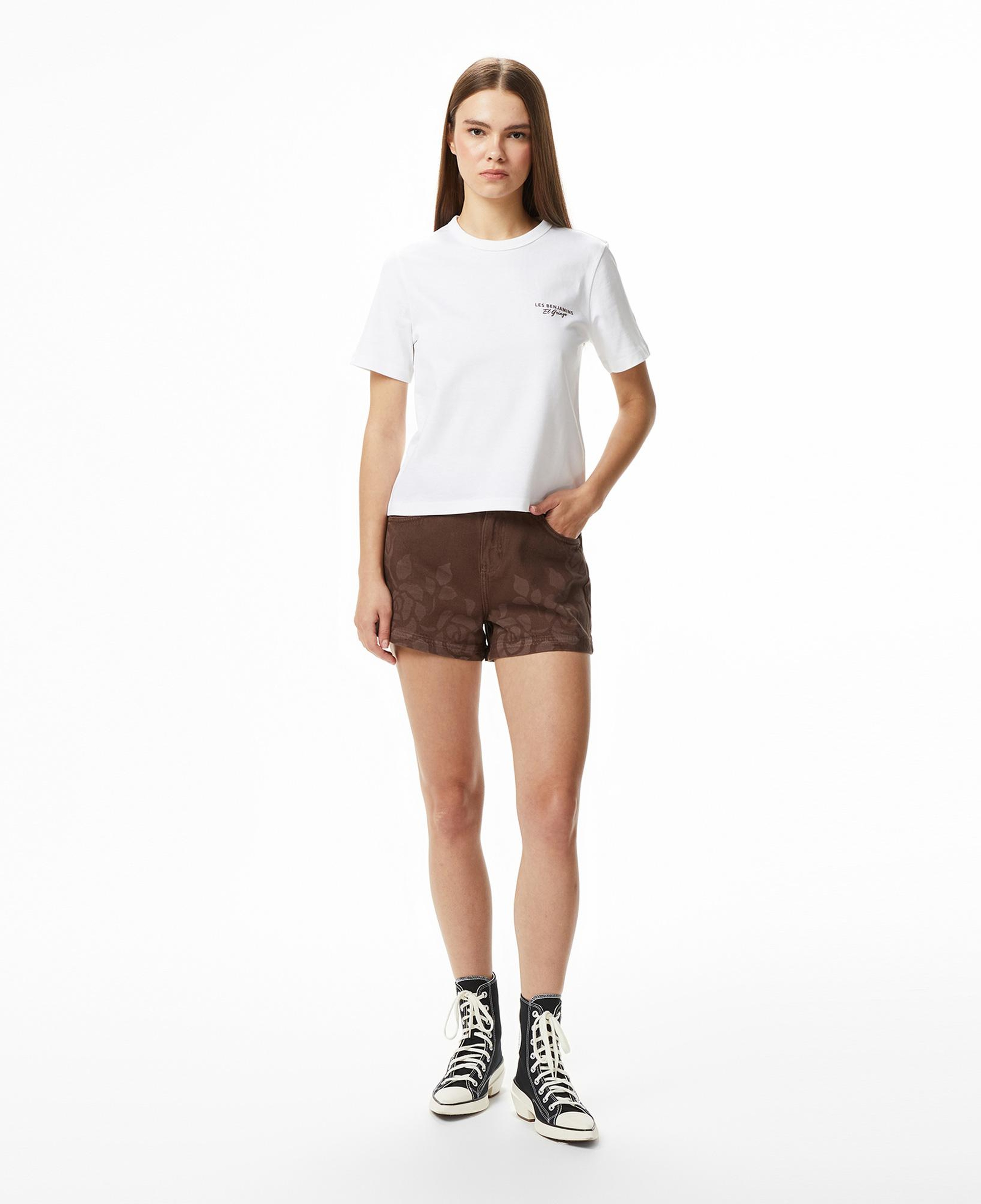 Les Benjamins 003 Kadın Beyaz T-Shirt