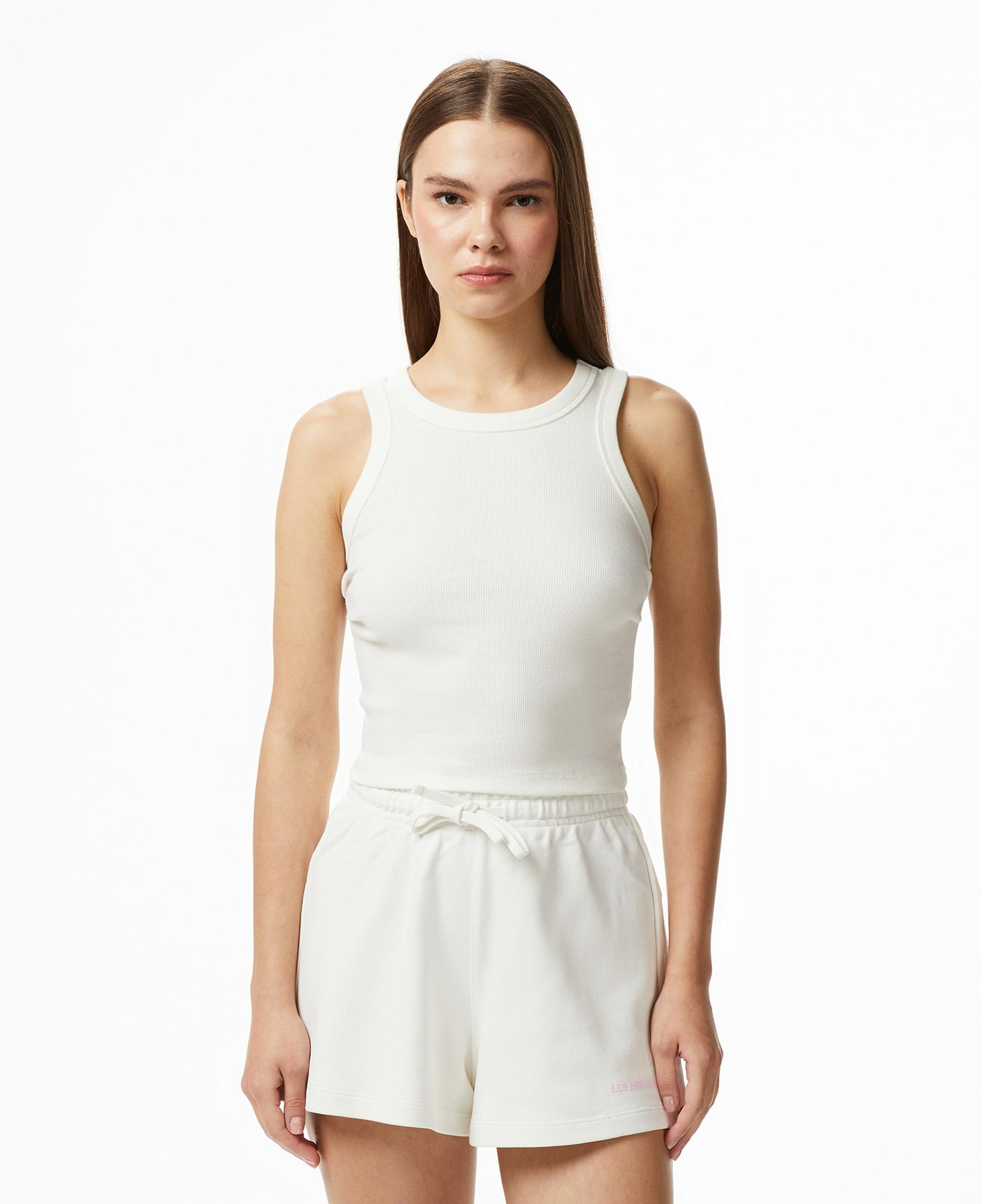 Les Benjamins 303 Kadın Beyaz Crop