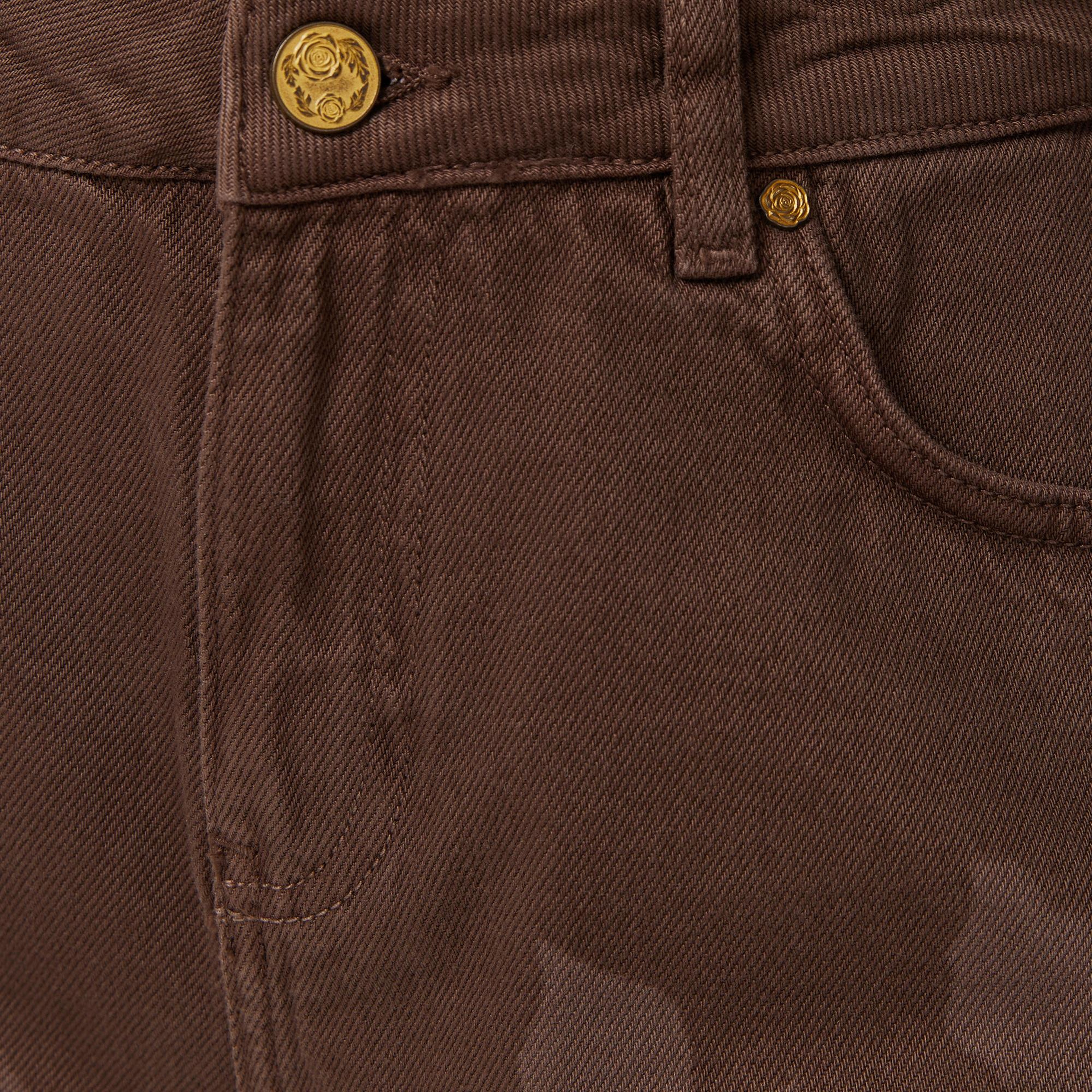 Les Benjamins 001 Kadın Kahverengi Denim Şort