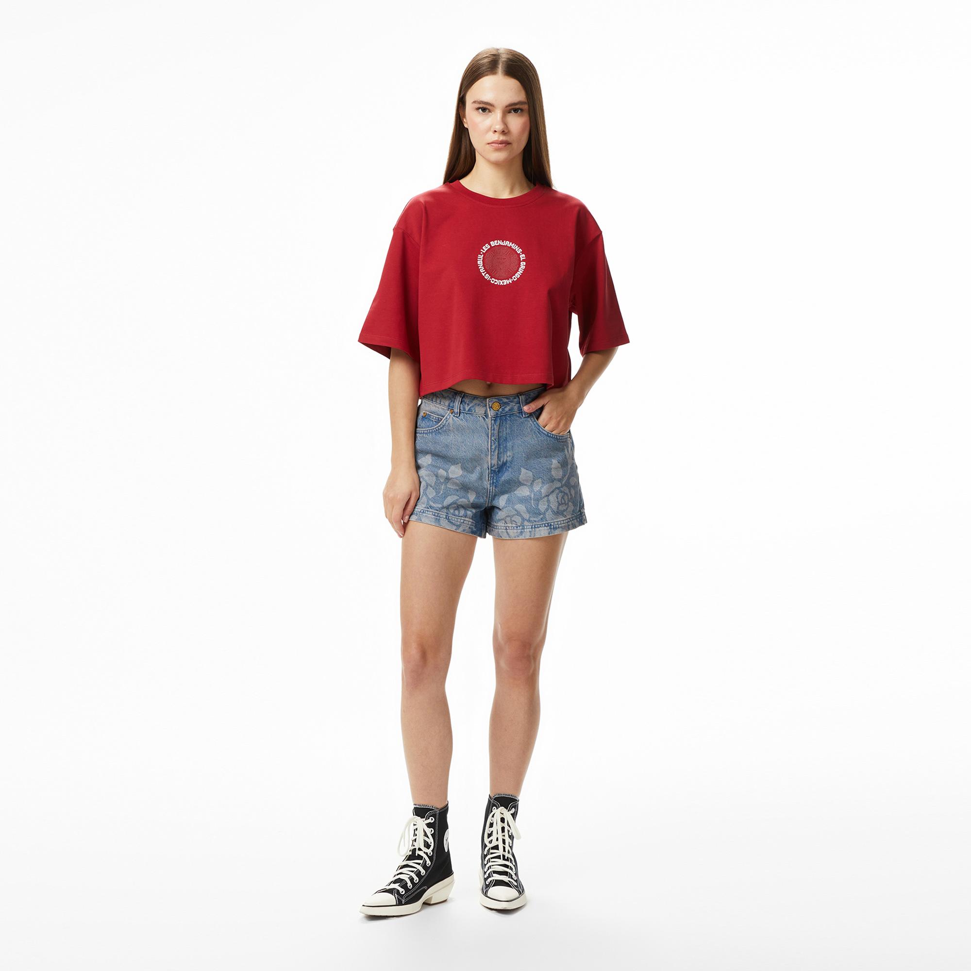 Les Benjamins 004 Kadın Kırmızı T-Shirt