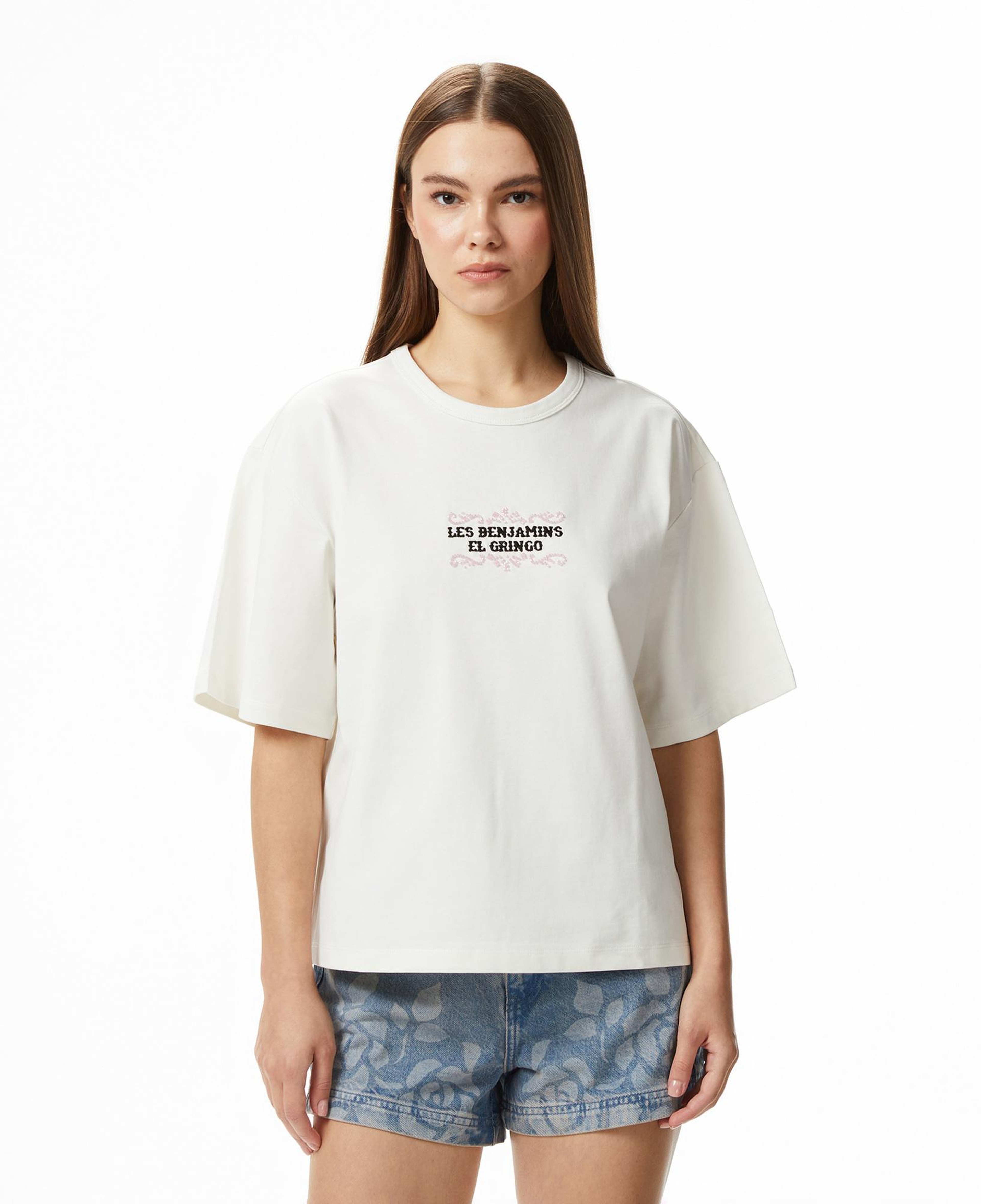 Les Benjamins 014 Kadın Beyaz T-Shirt