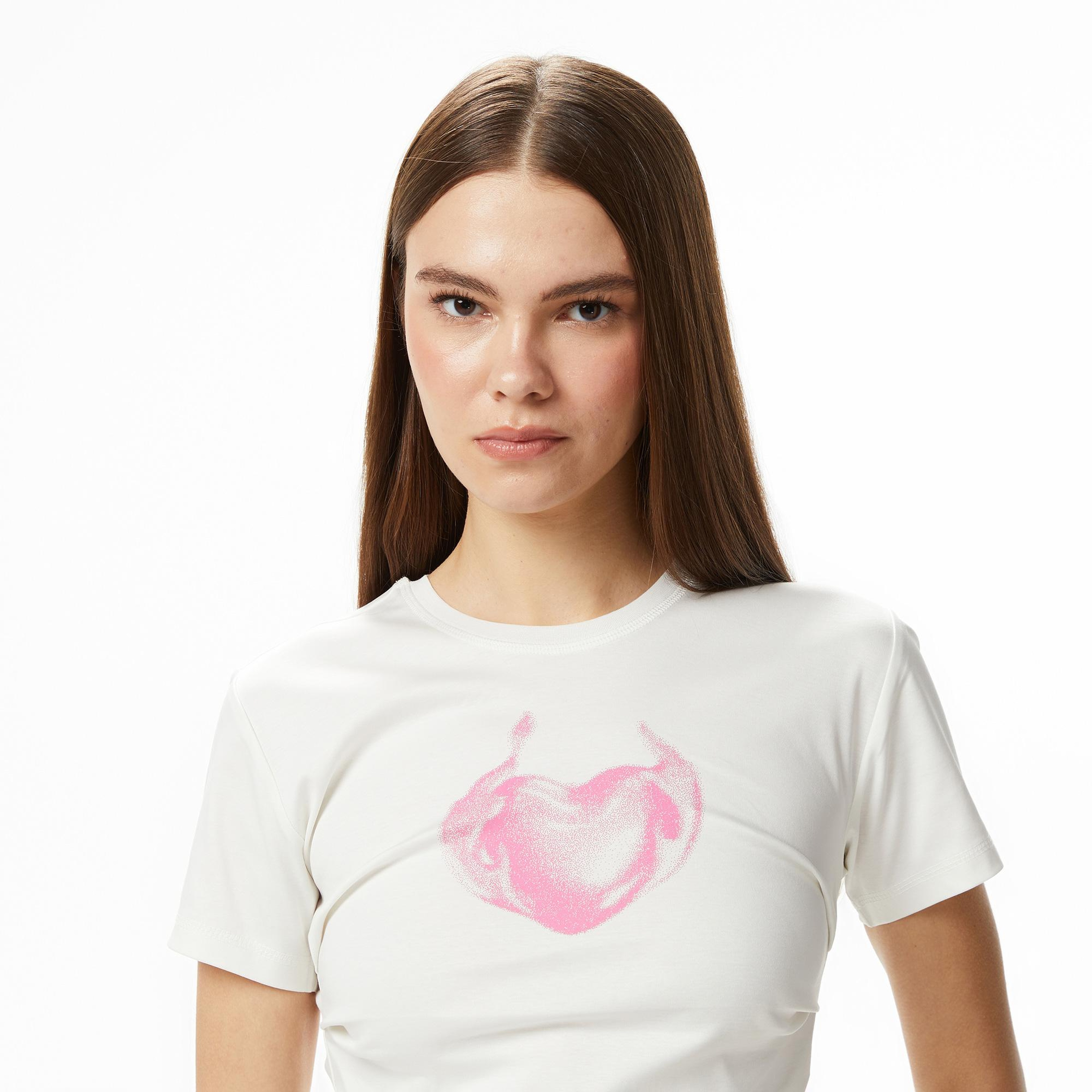 Les Benjamins 301 Kadın Beyaz T-Shirt