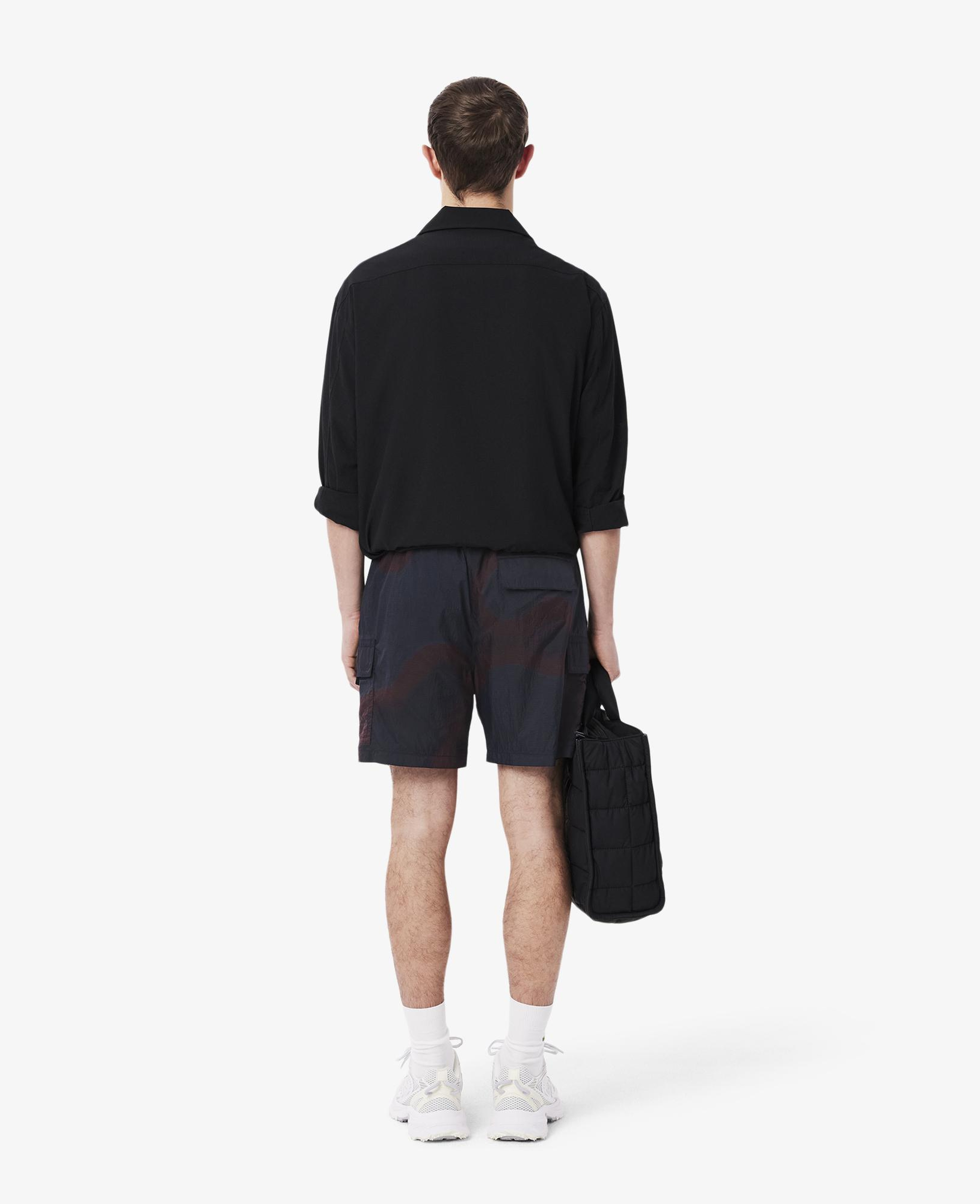 Lacoste Ombre Print Naylon Erkek Bordo Şort