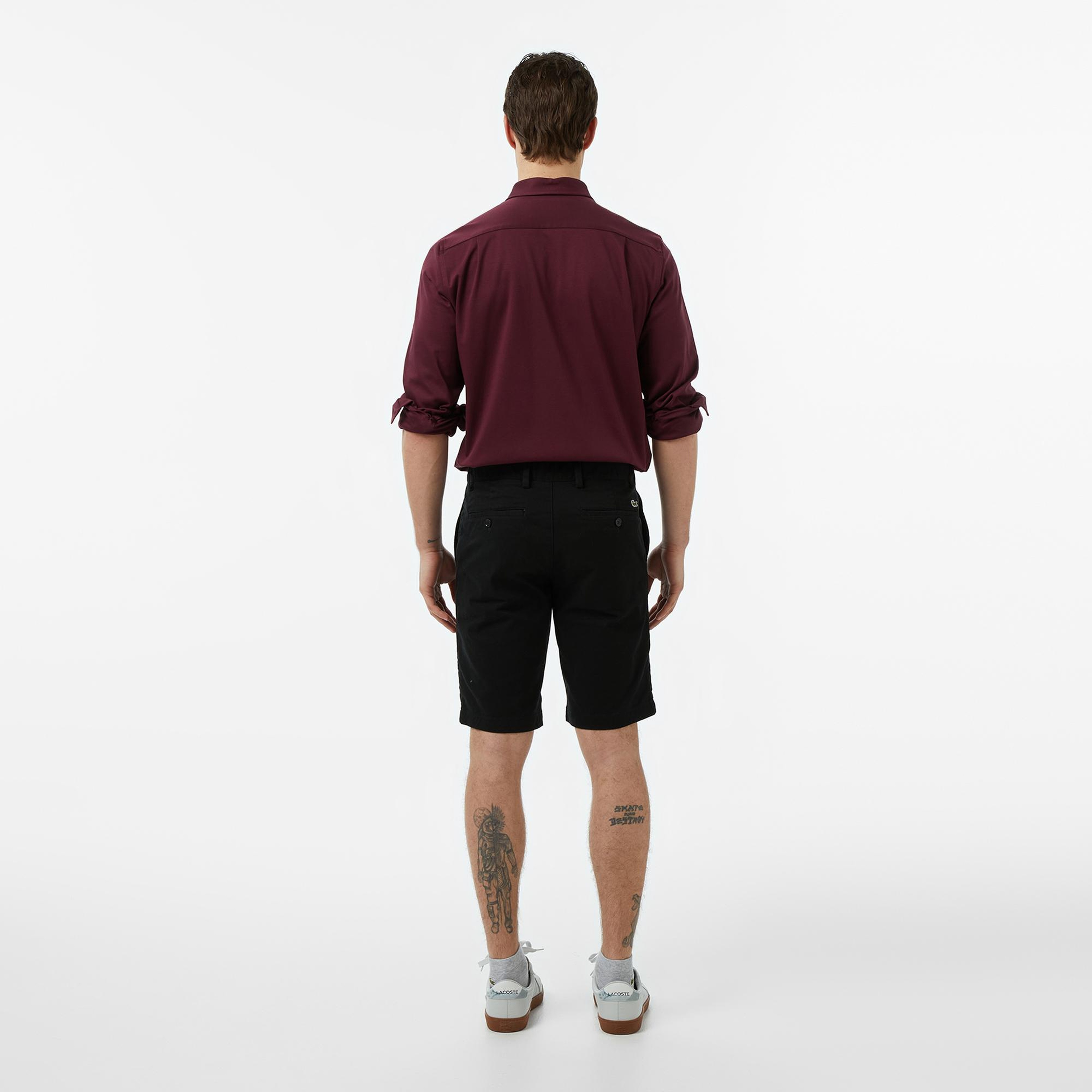 Lacoste Erkek Slim Fit Siyah Bermuda Şort