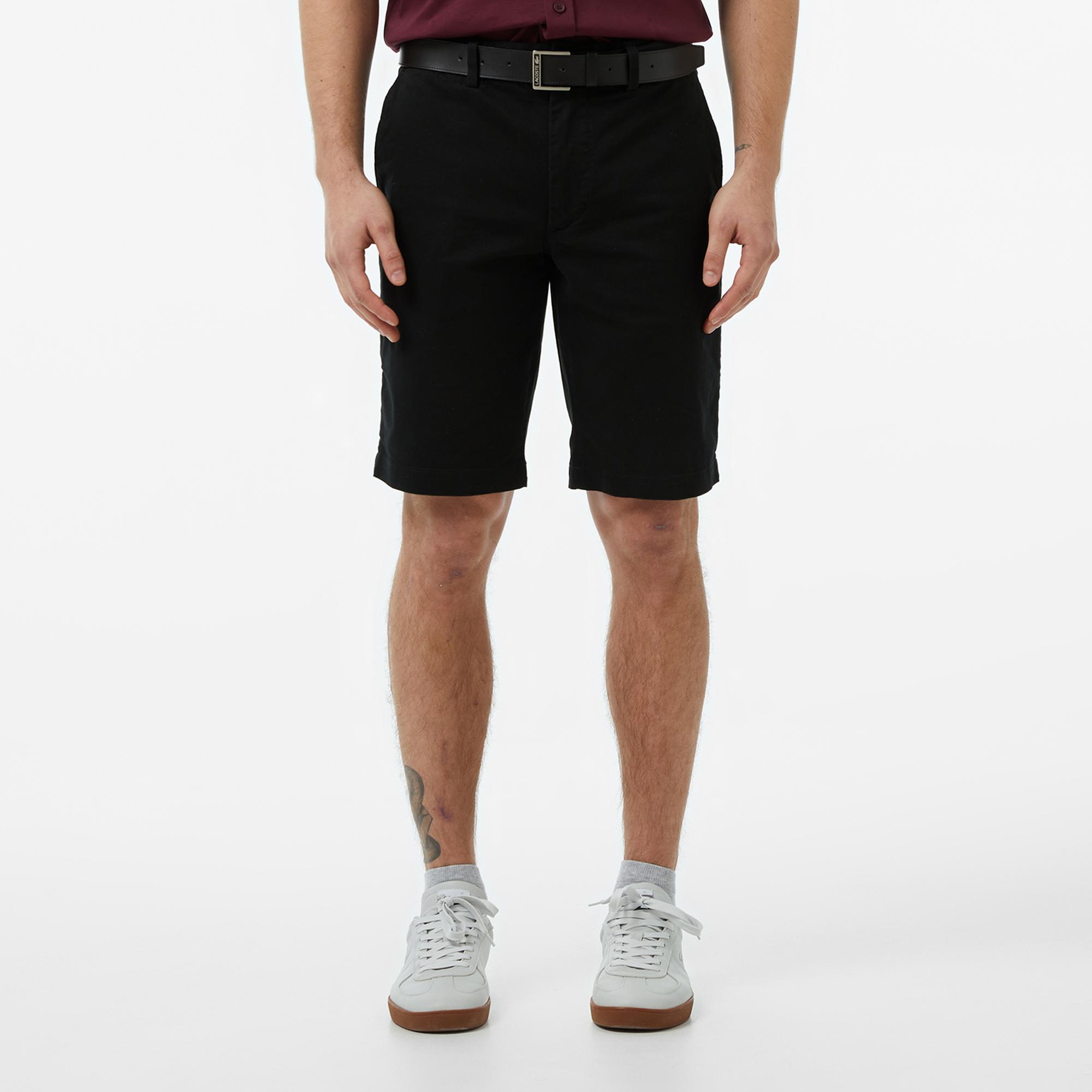 Lacoste Erkek Slim Fit Siyah Bermuda Şort