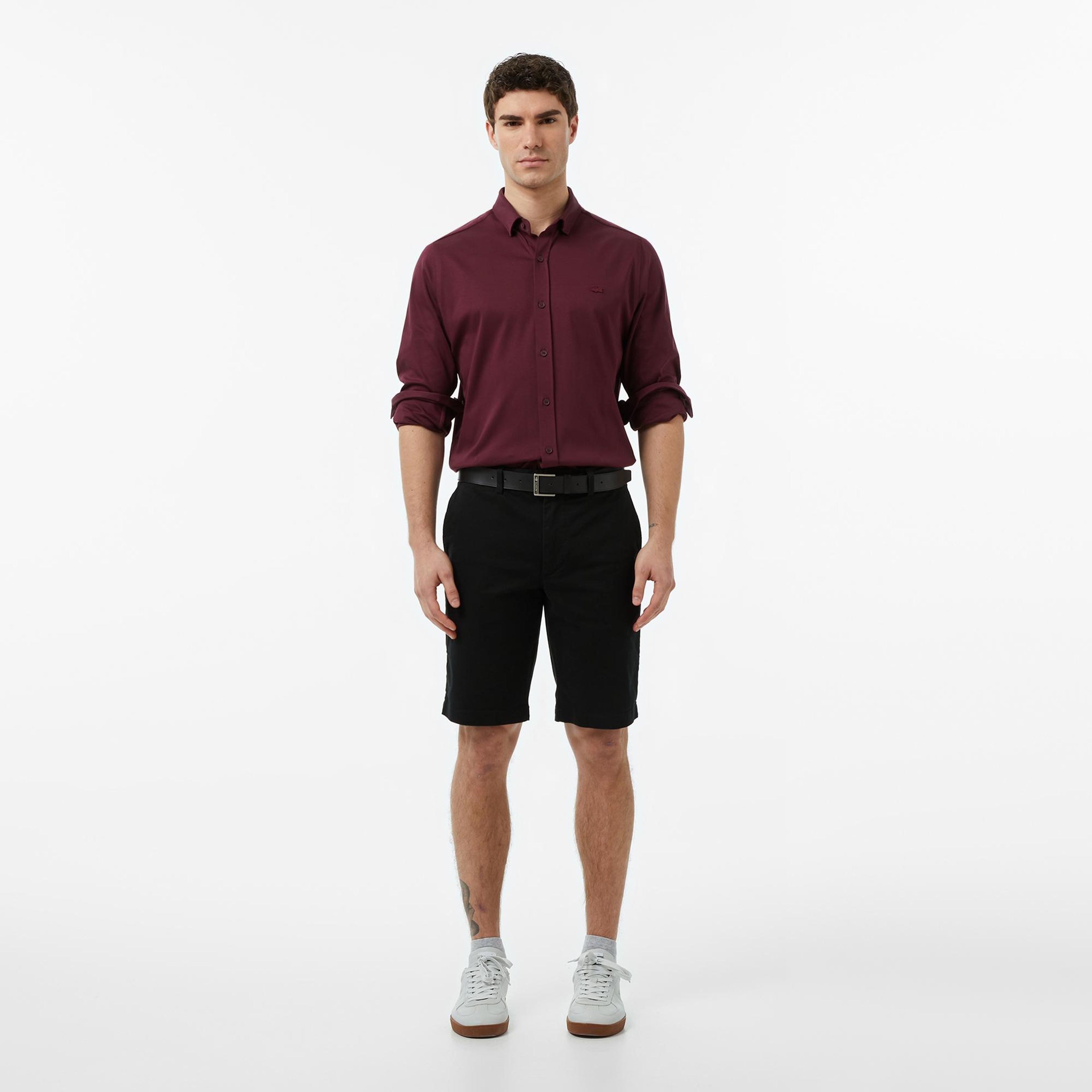 Lacoste Erkek Slim Fit Siyah Bermuda Şort