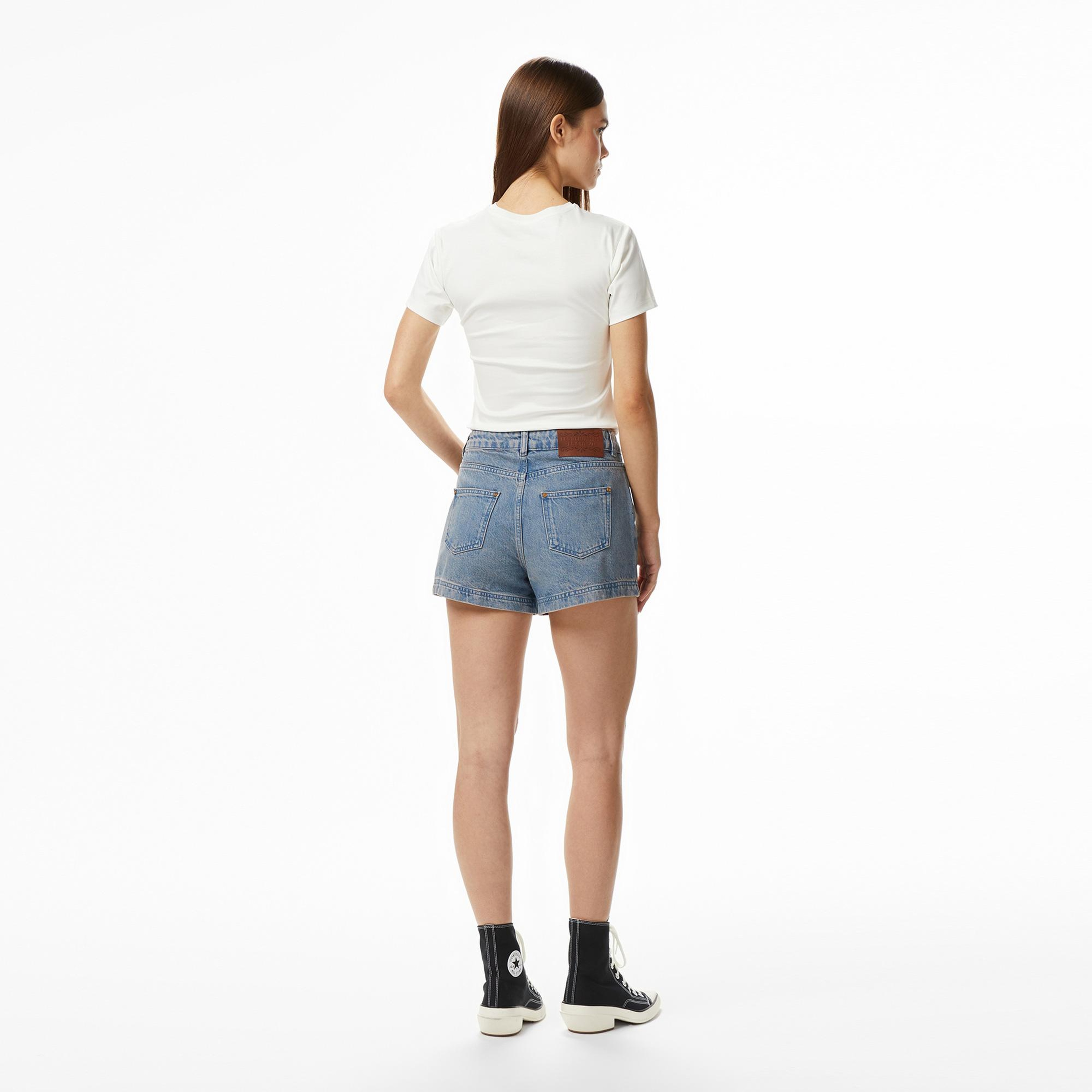 Les Benjamins 002 Kadın Mavi Denim Şort