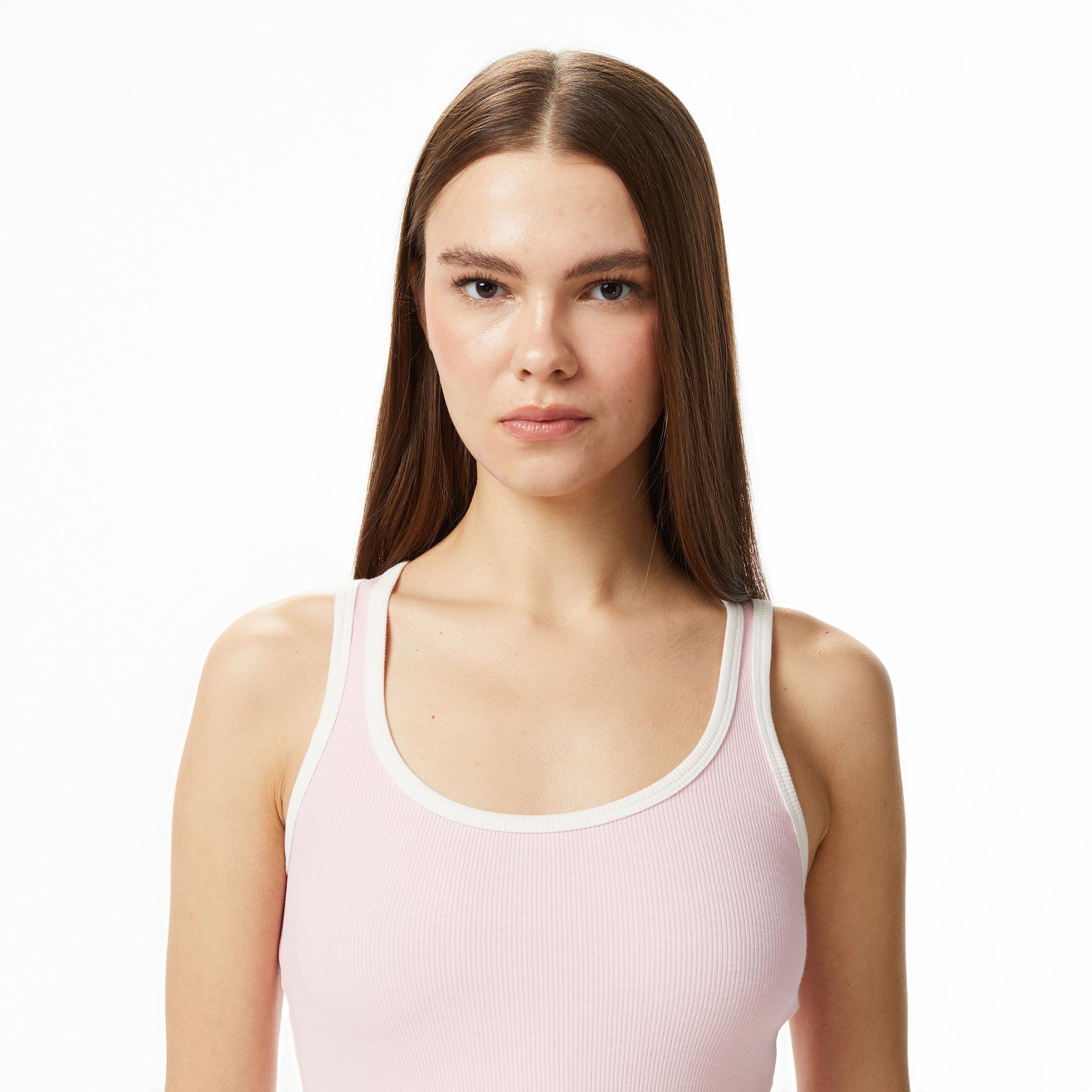 Les Benjamins 306 Kadın Pembe Crop