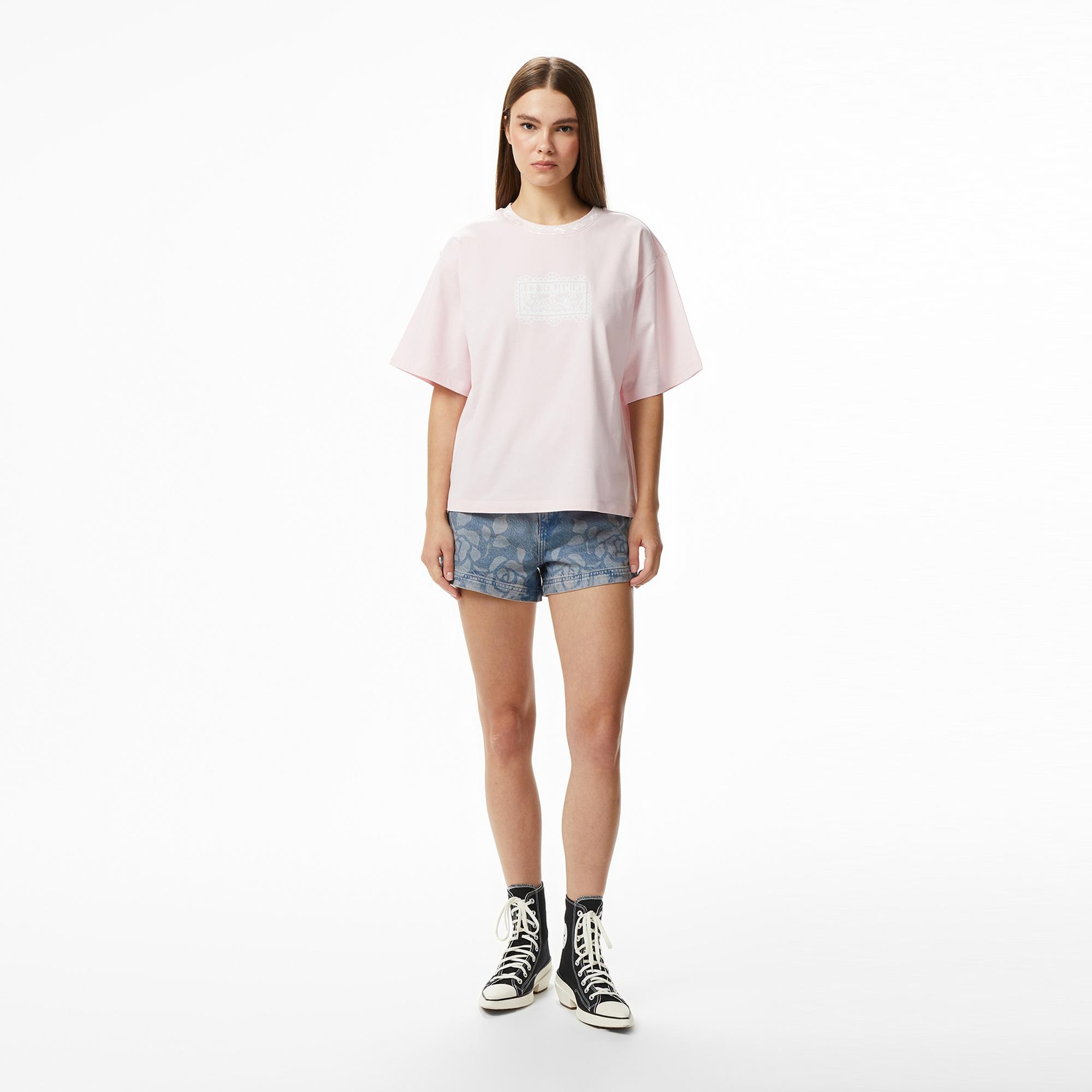 Les Benjamins 011 Kadın Pembe T-Shirt