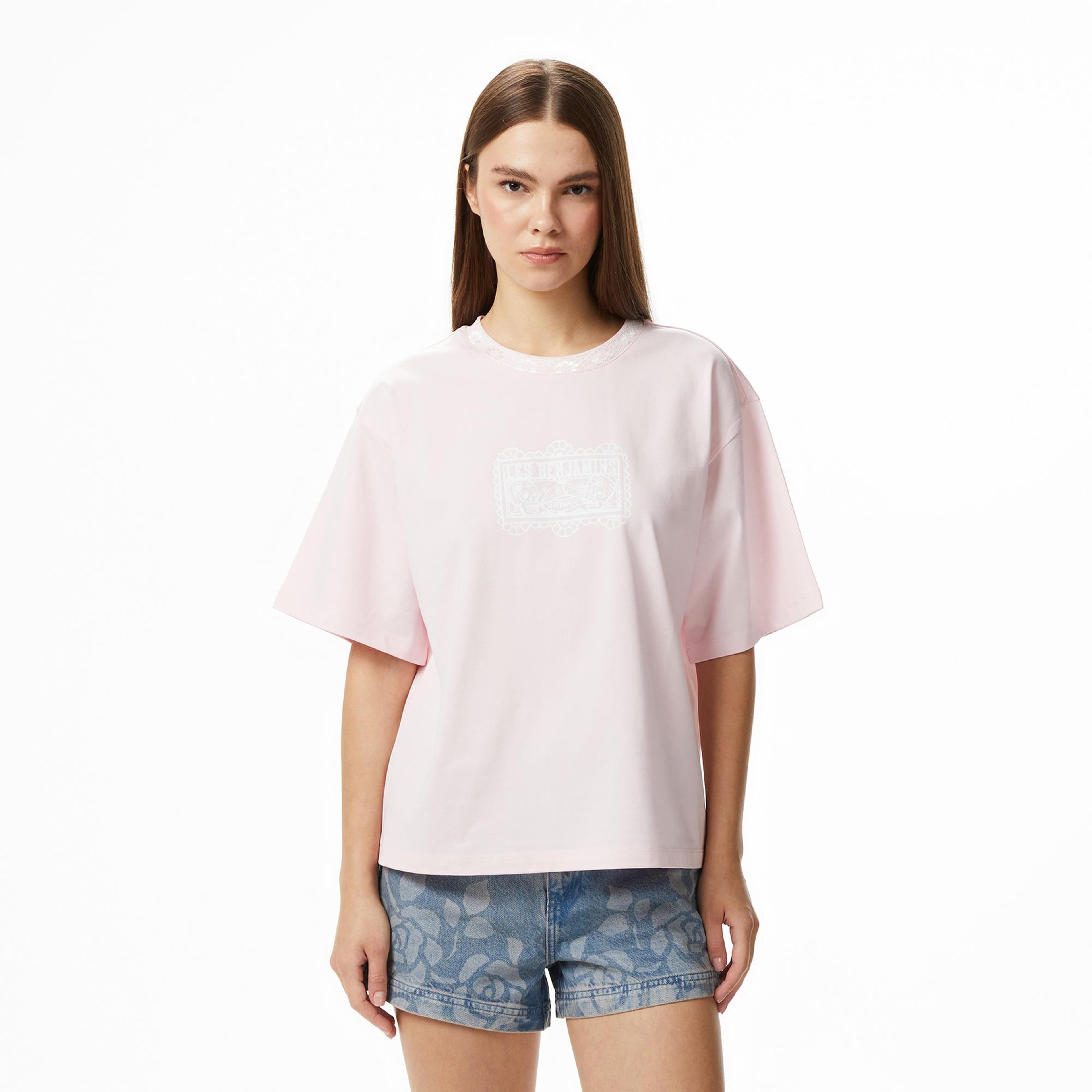 Les Benjamins 011 Kadın Pembe T-Shirt