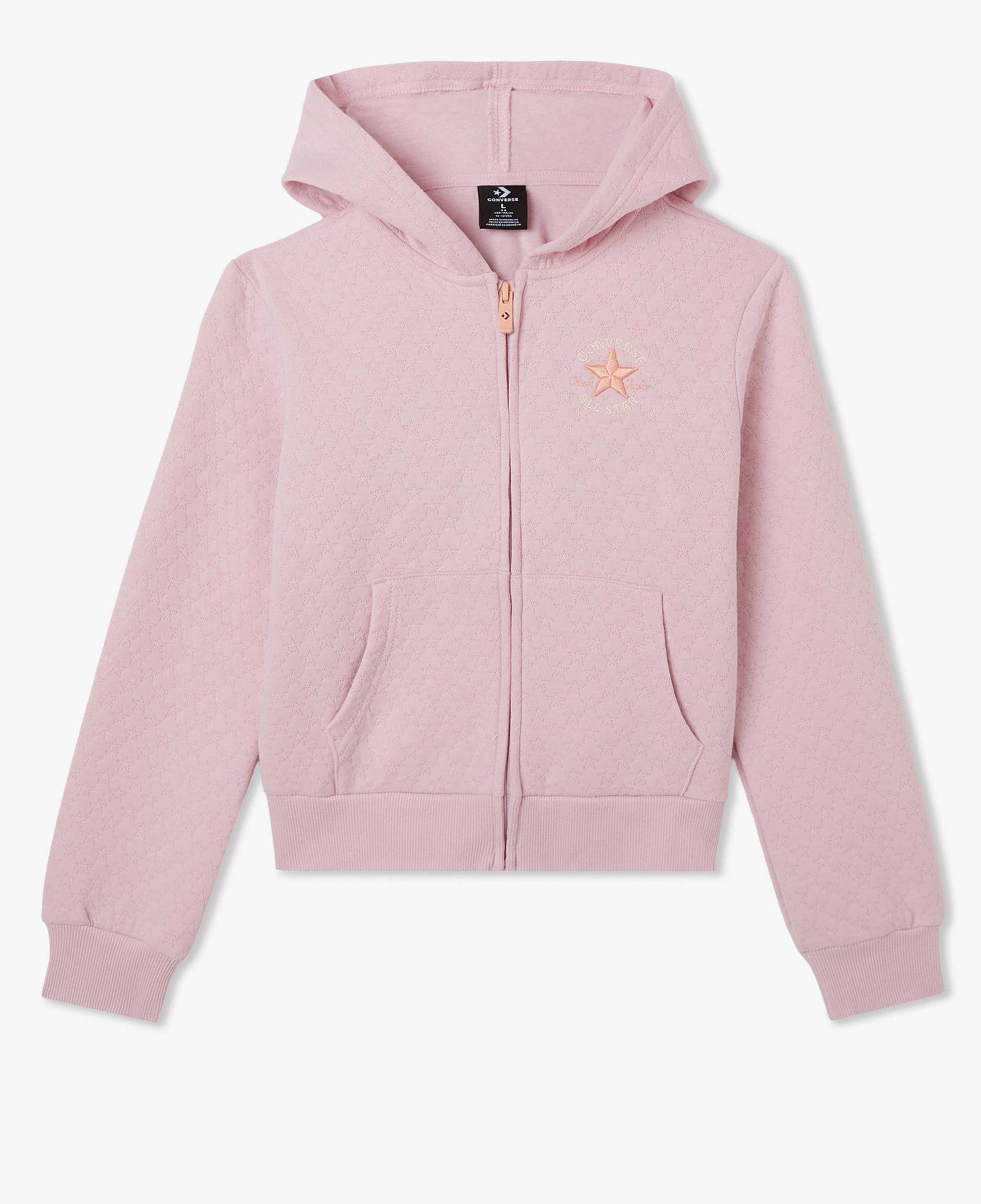 Converse Star Pointelle Çocuk Pembe Sweatshirt
