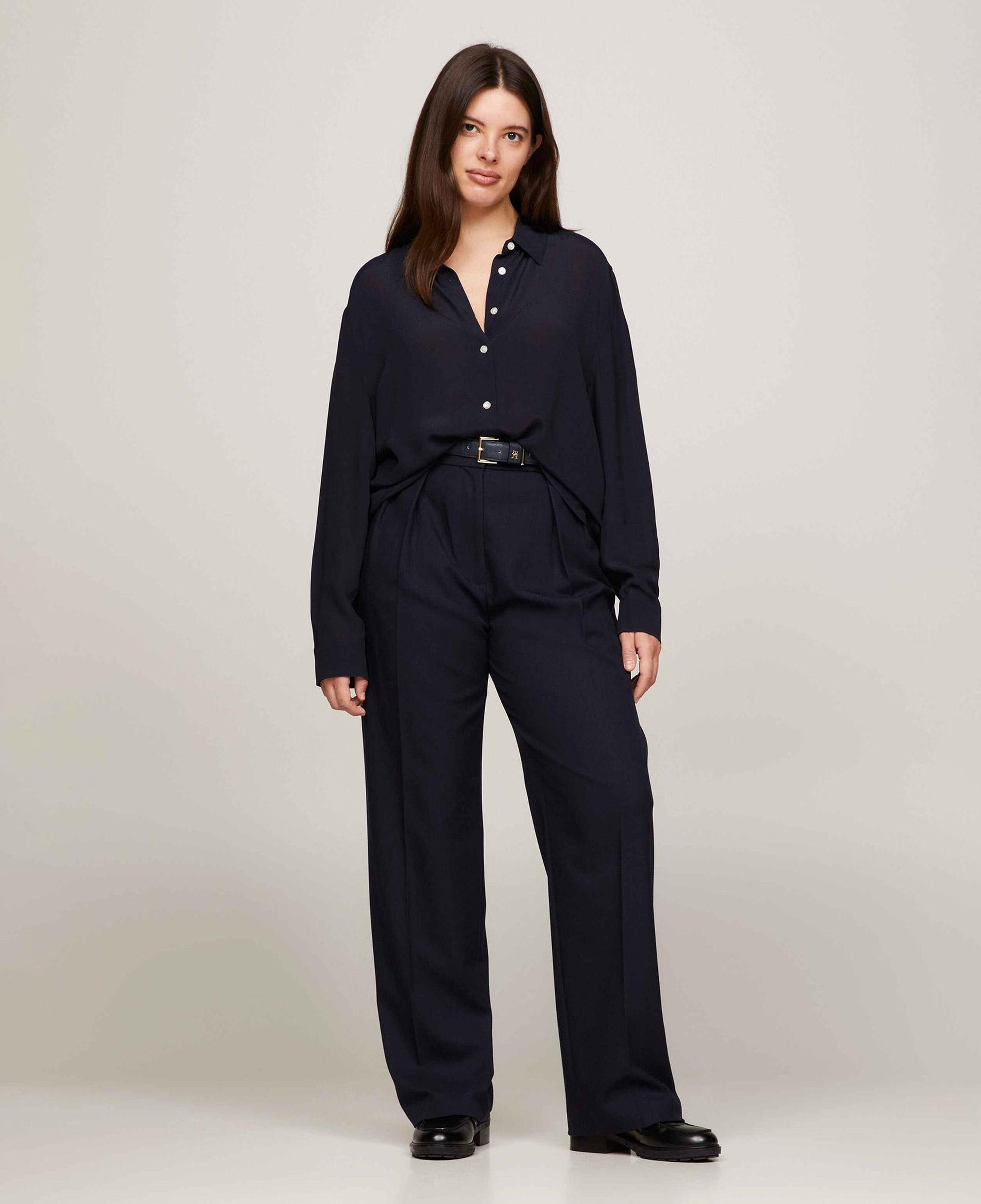 Tommy Hilfiger Kadın Mavi Pantolon