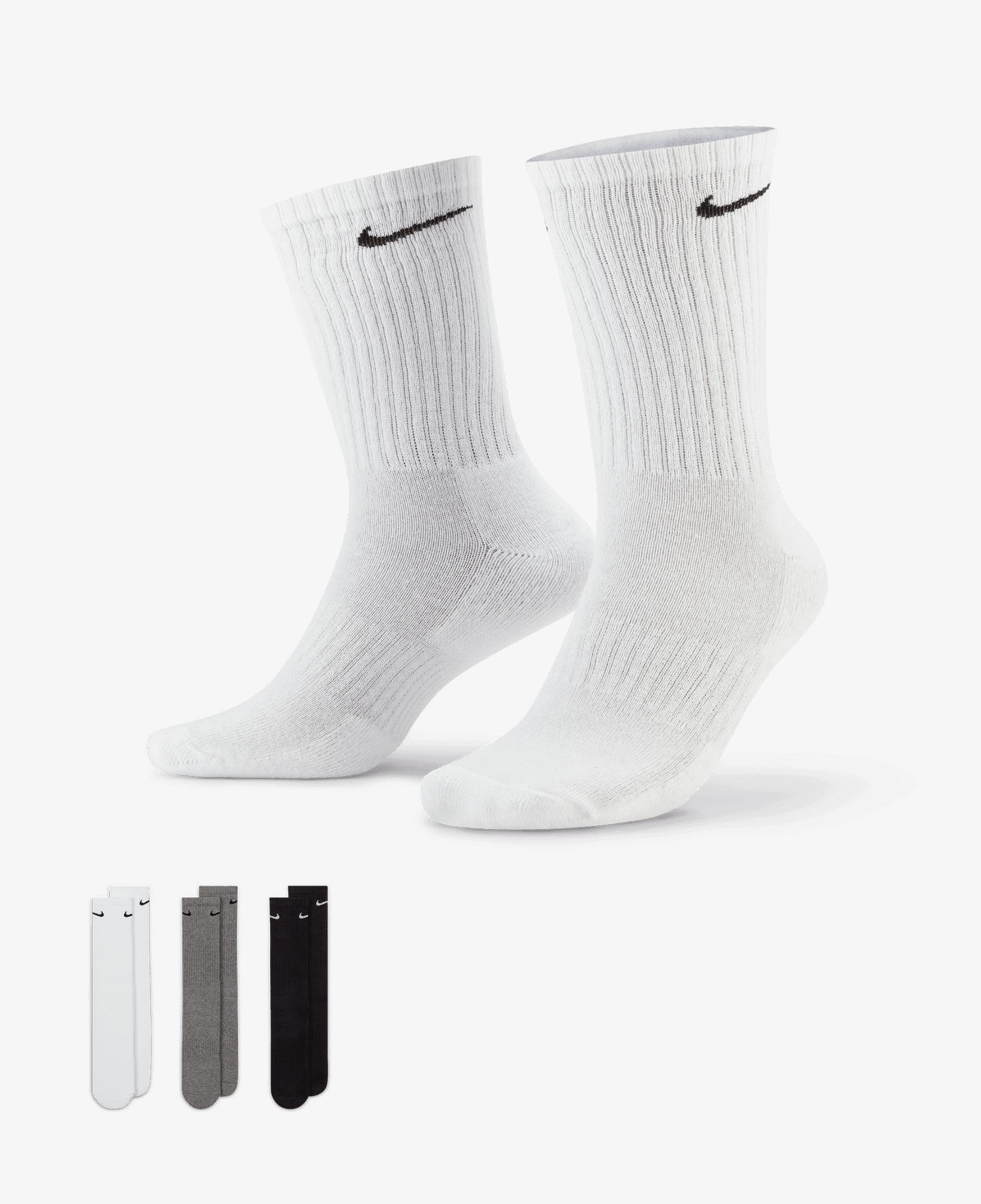 Nike Everyday Cash Crew 3'lü 132 Unisex Renkli Çorap