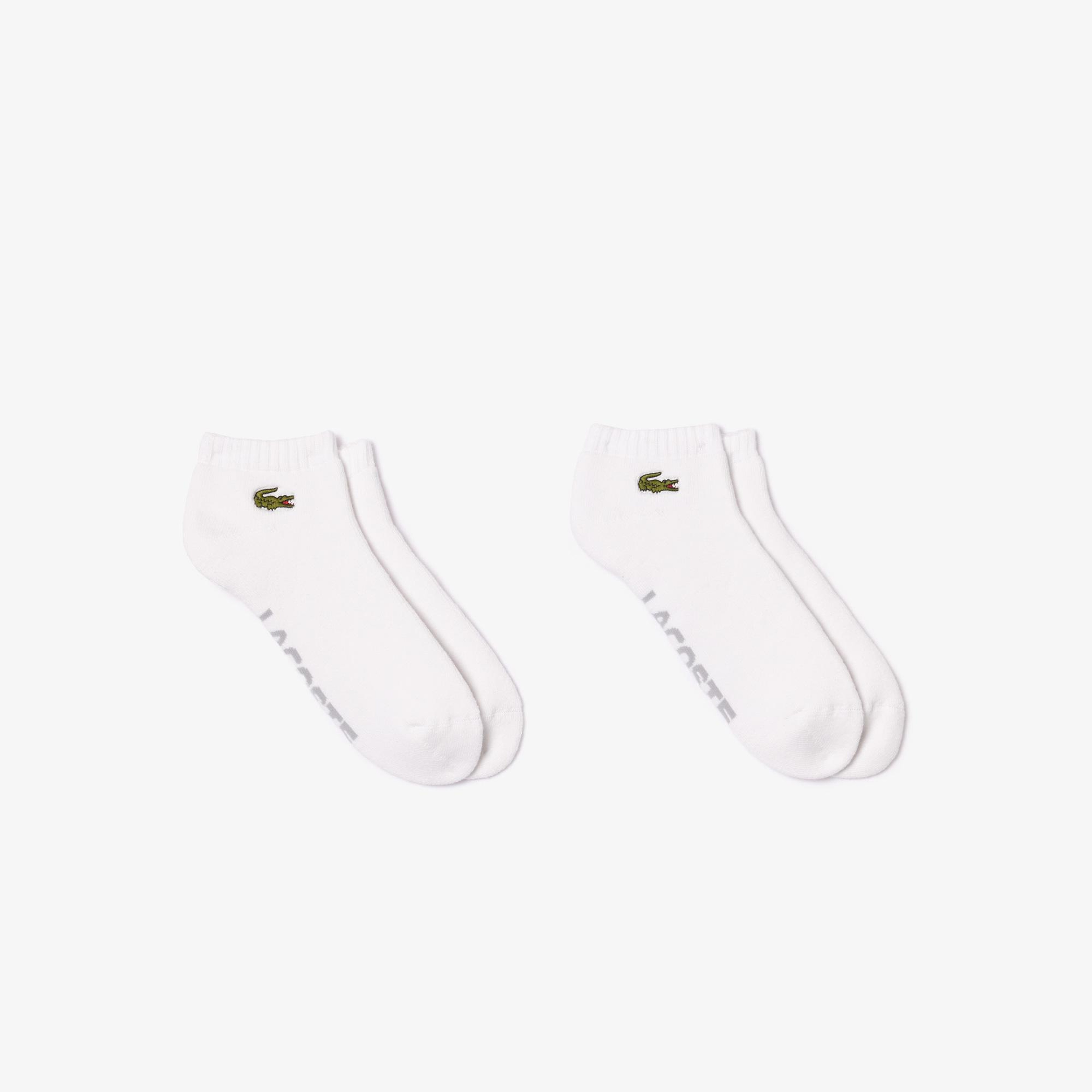 Lacoste Unisex Beyaz 2'li Çorap