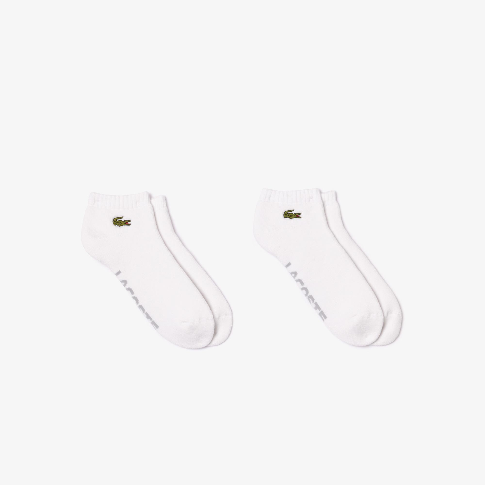 Lacoste Unisex Beyaz 2'li Çorap