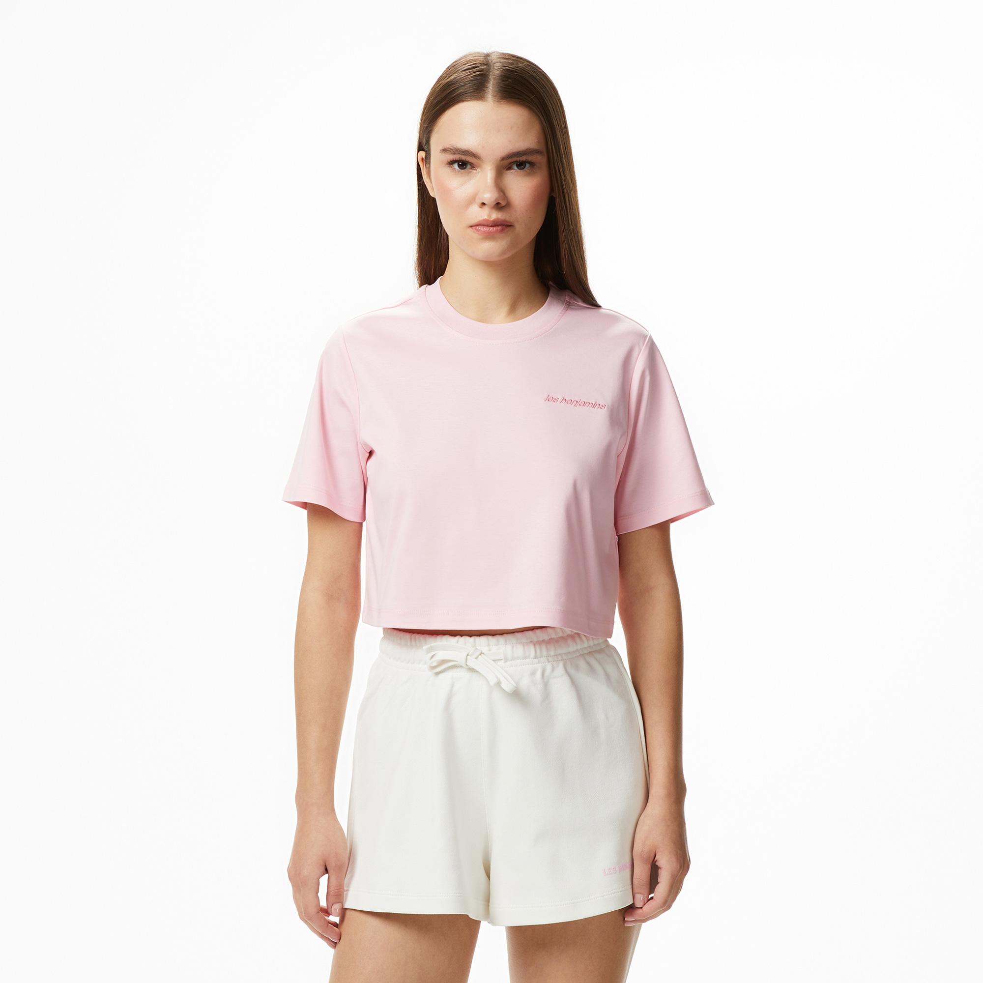 Les Benjamins 305 Kadın Pembe T-Shirt