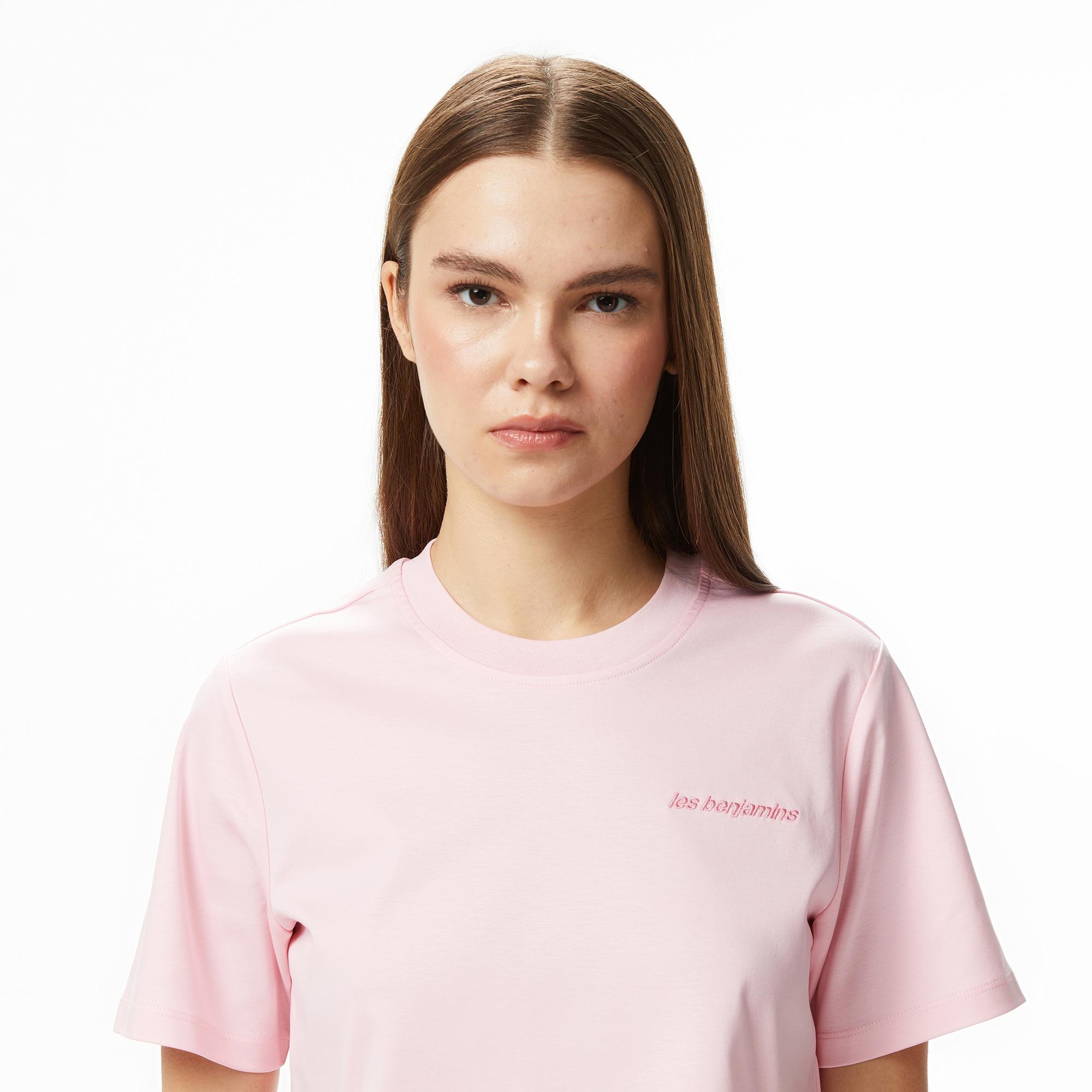 Les Benjamins 305 Kadın Pembe T-Shirt