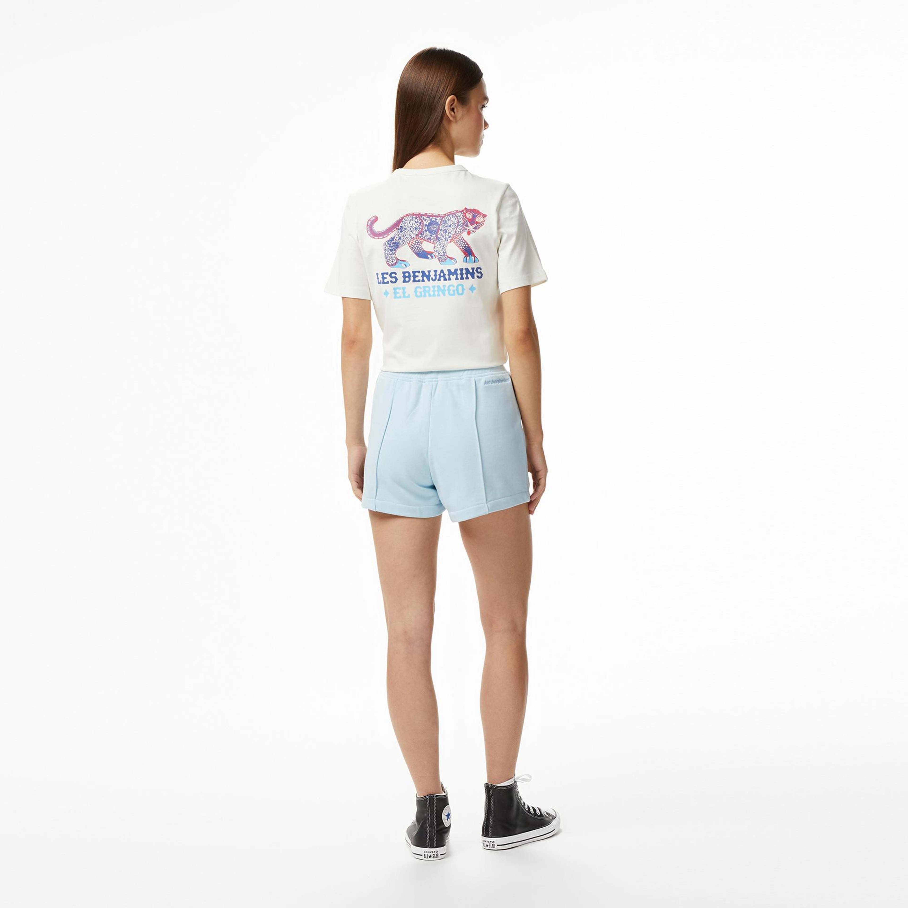 Les Benjamins 303 Kadın Mavi Şort