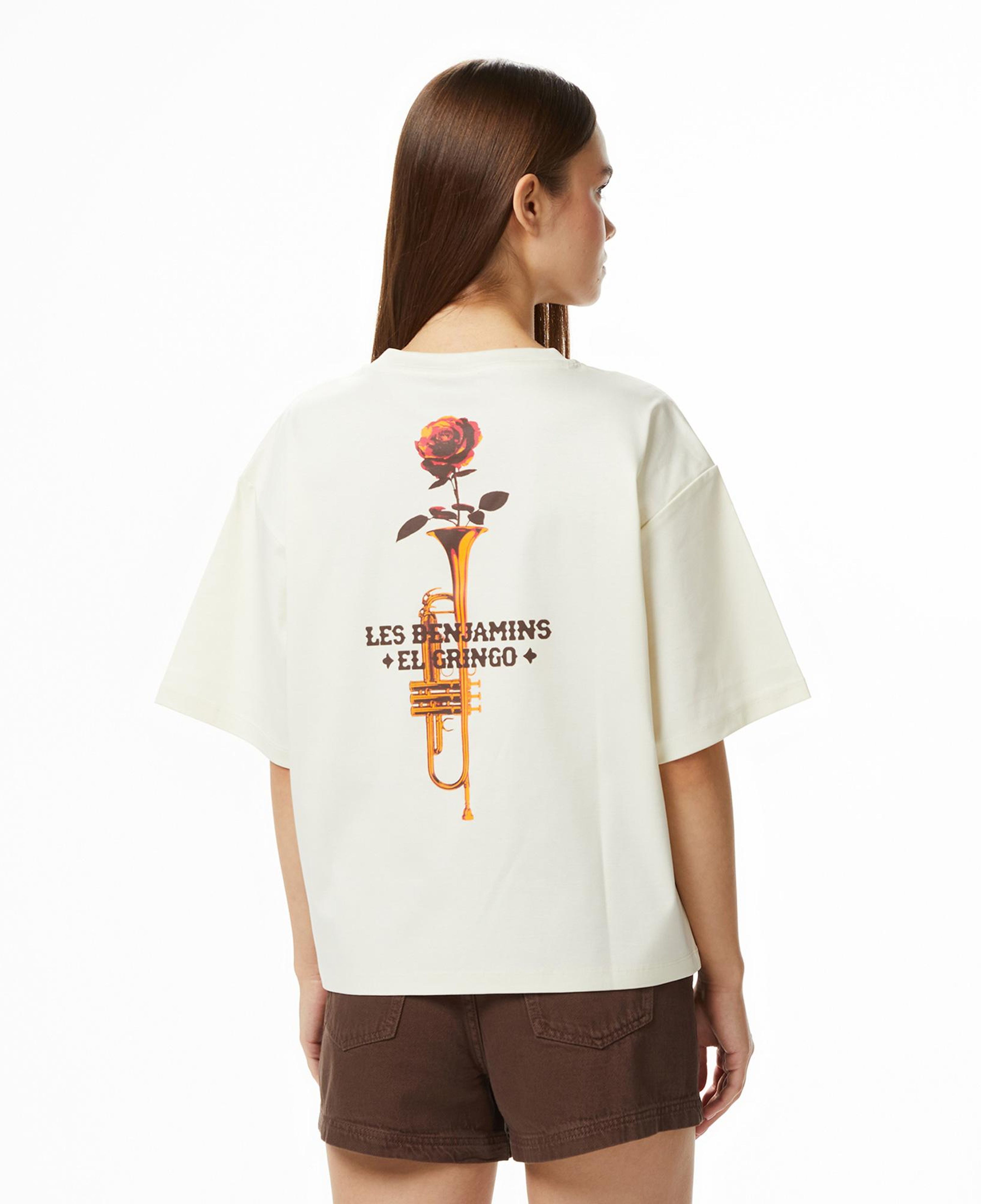 Les Benjamins 017 Kadın Krem Rengi T-Shirt