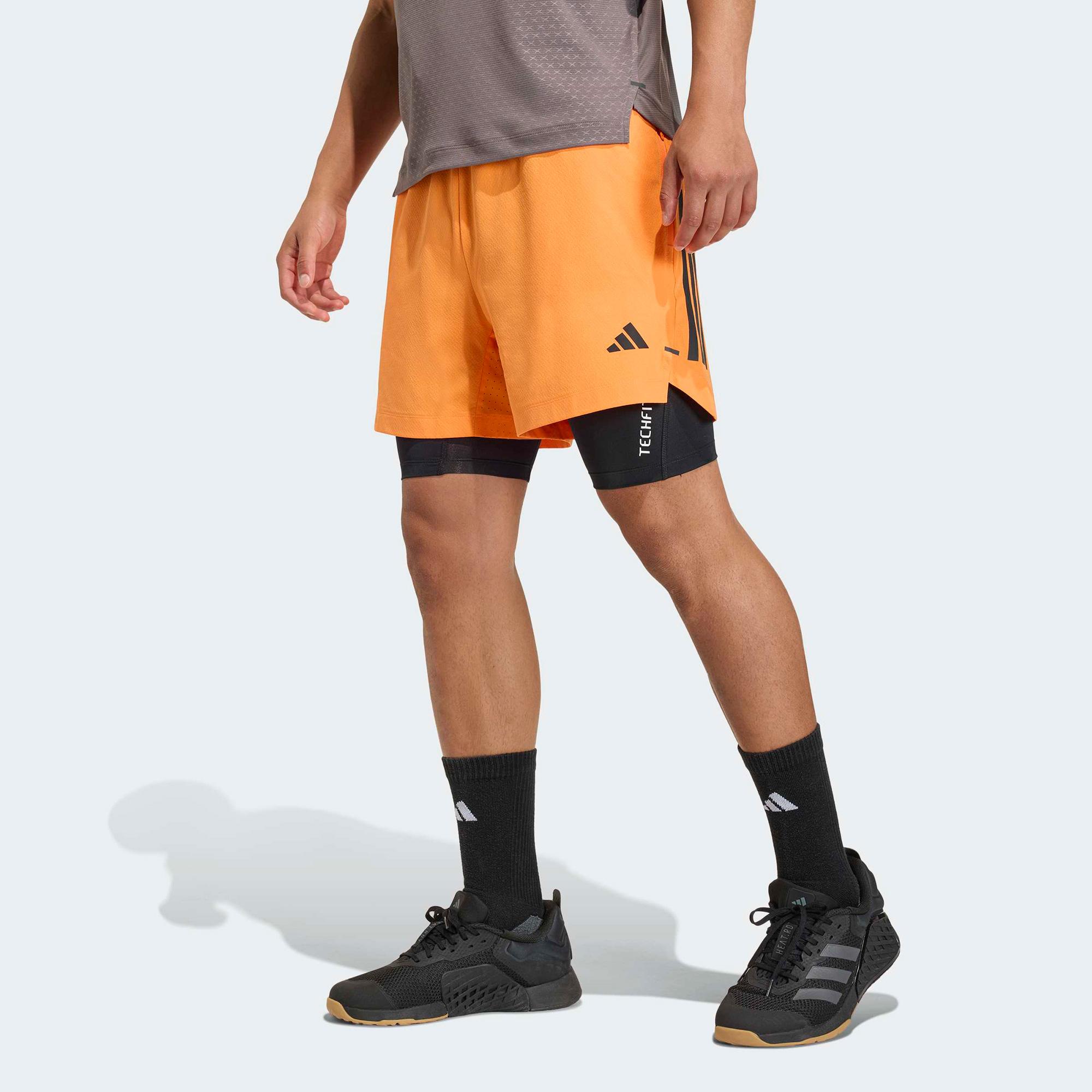 adidas Power 3-Stripes Erkek Turuncu Şort