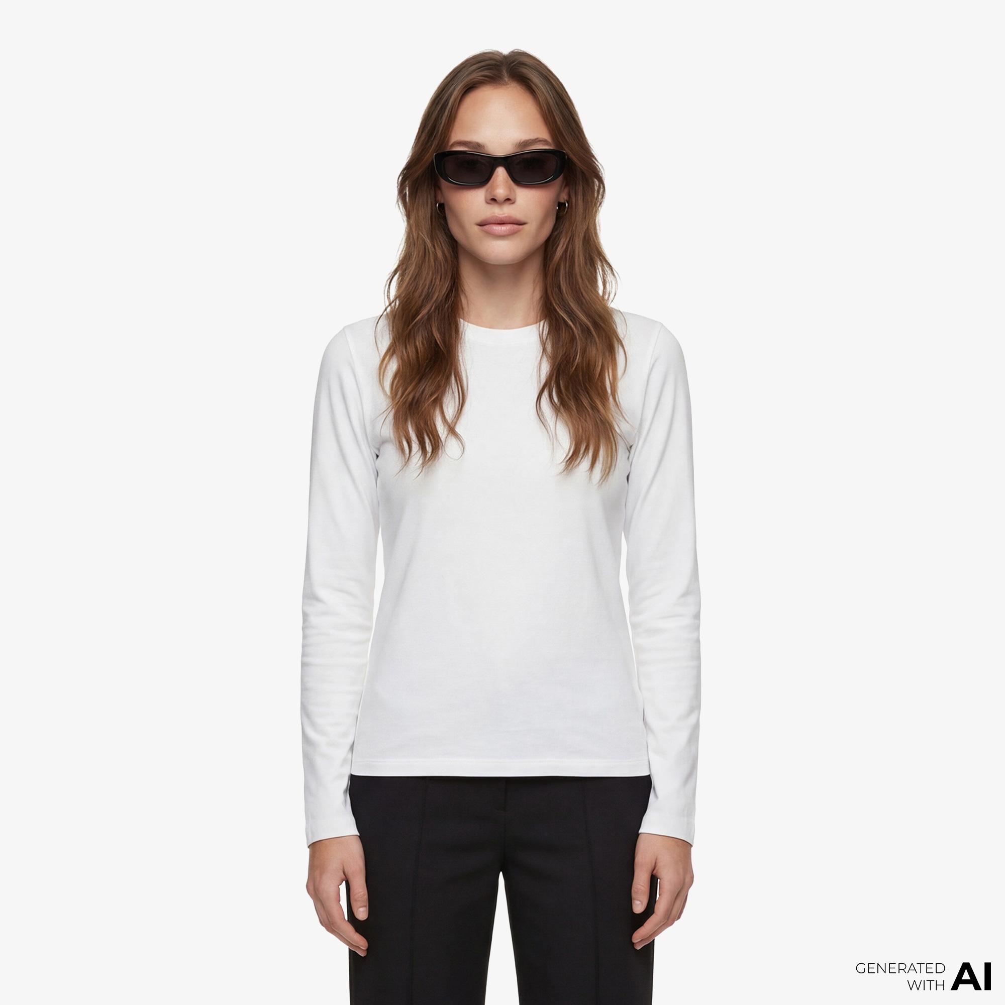 Fabby Kadın Beyaz T-Shirt