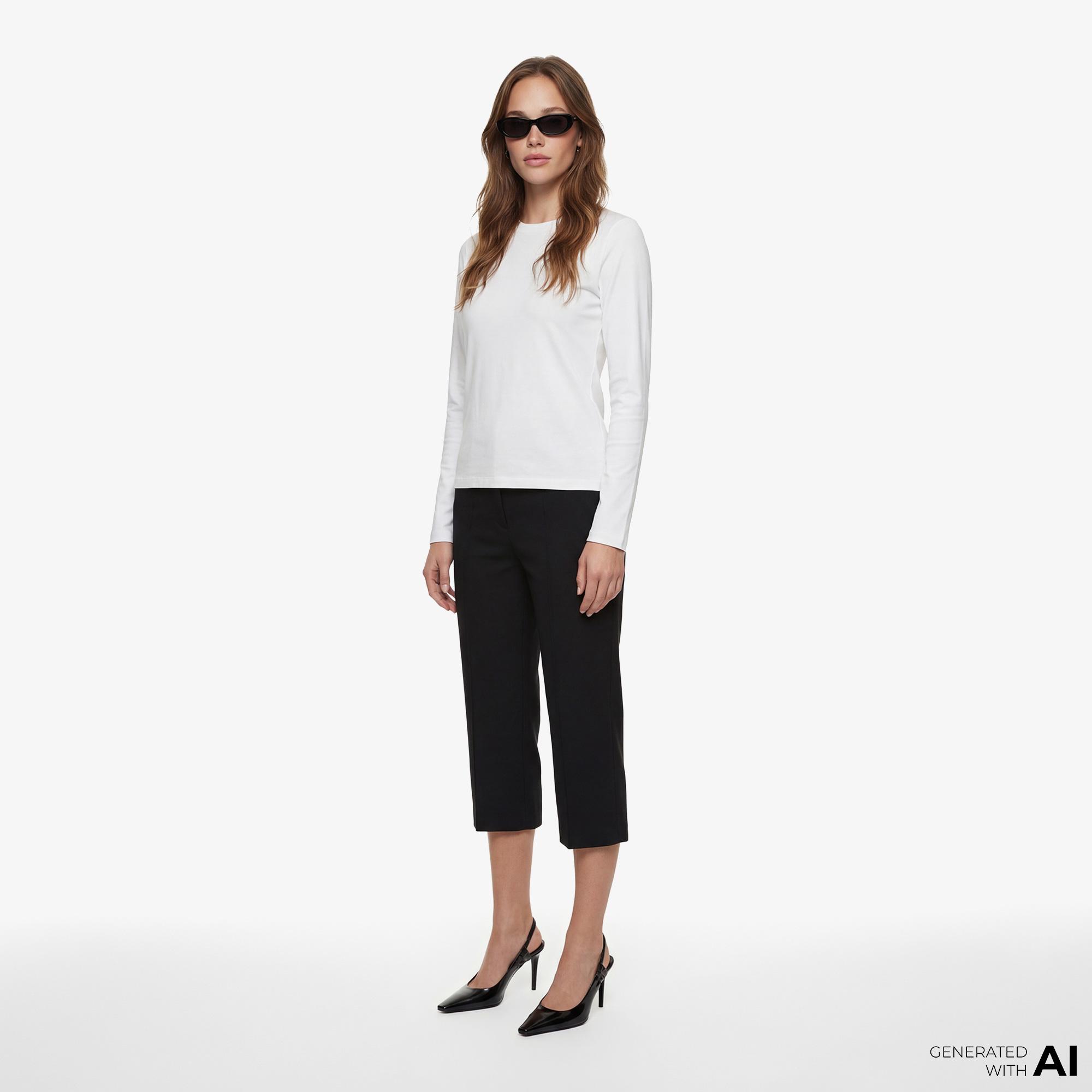 Fabby Kadın Beyaz T-Shirt