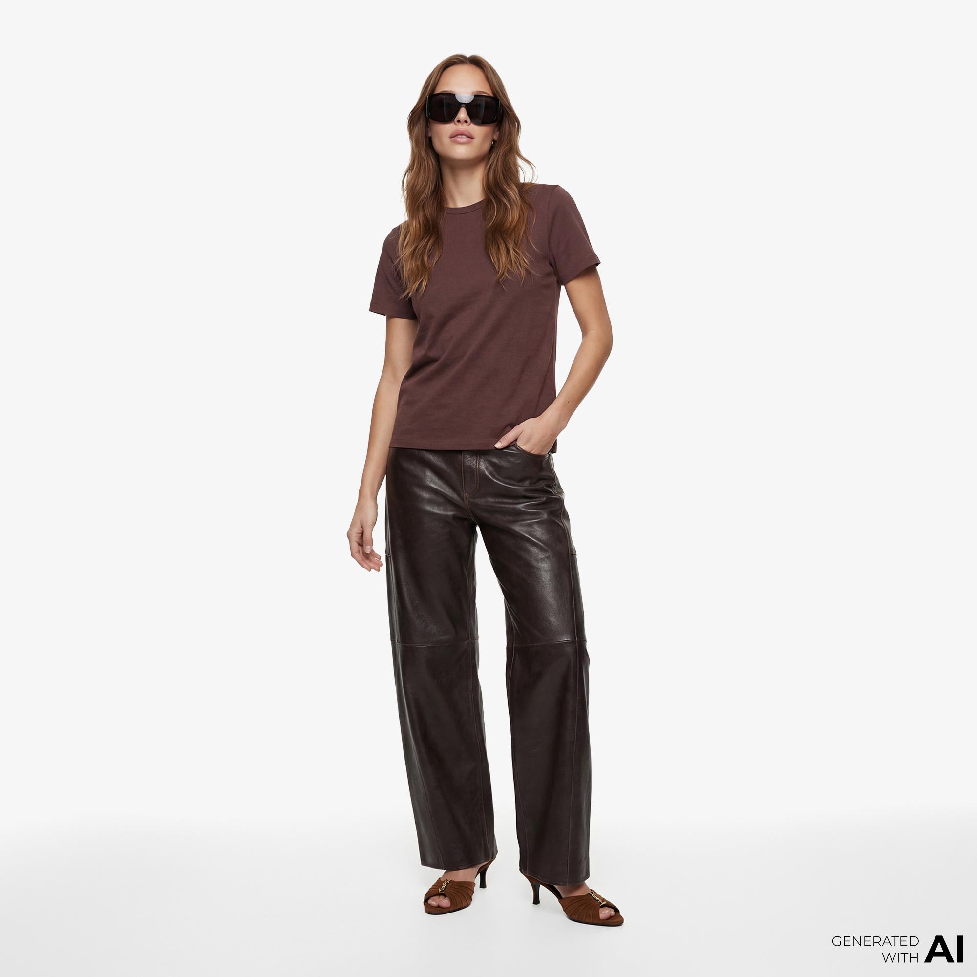 Fabby Kadın Kahverengi T-Shirt