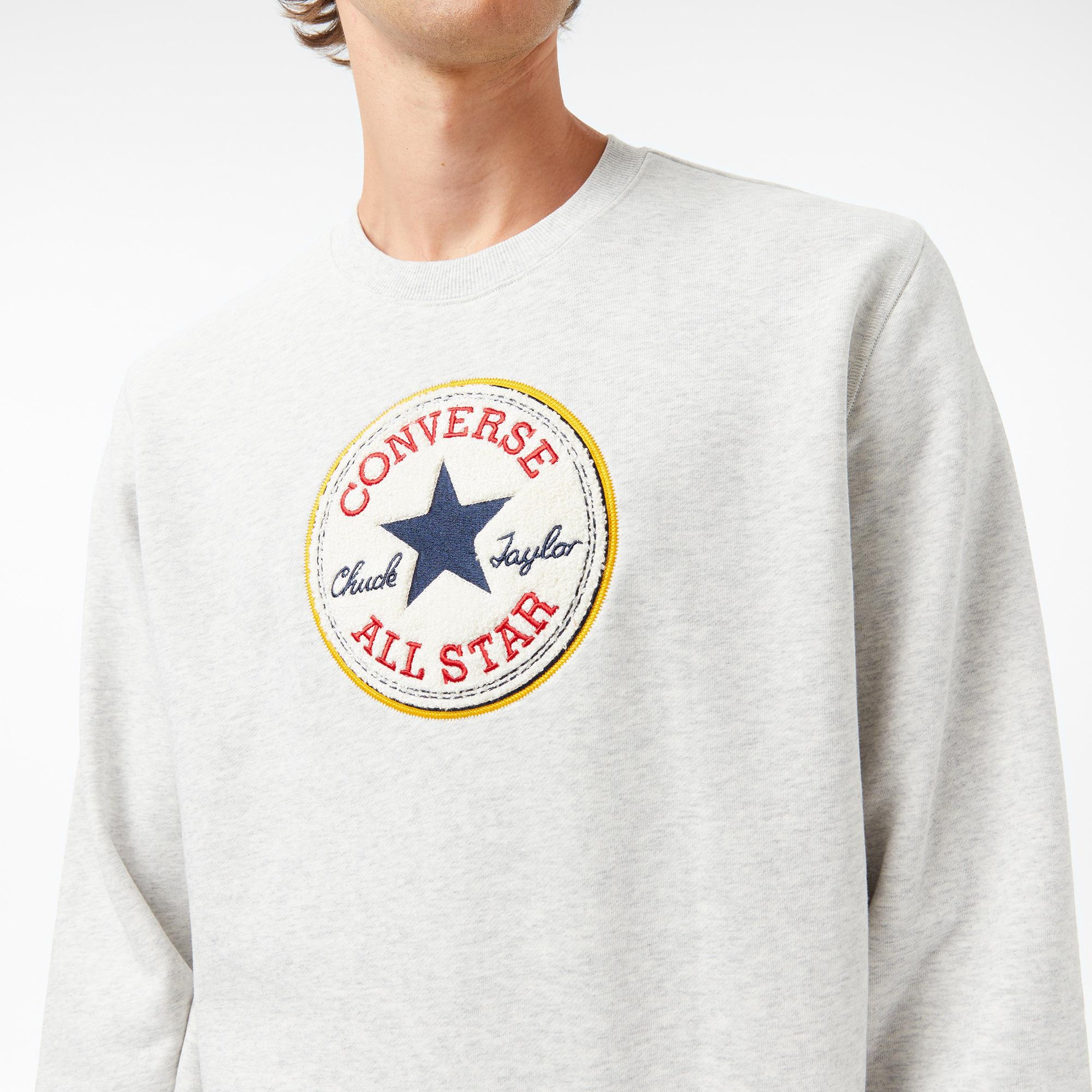 Converse Erkek Gri Sweatshirt