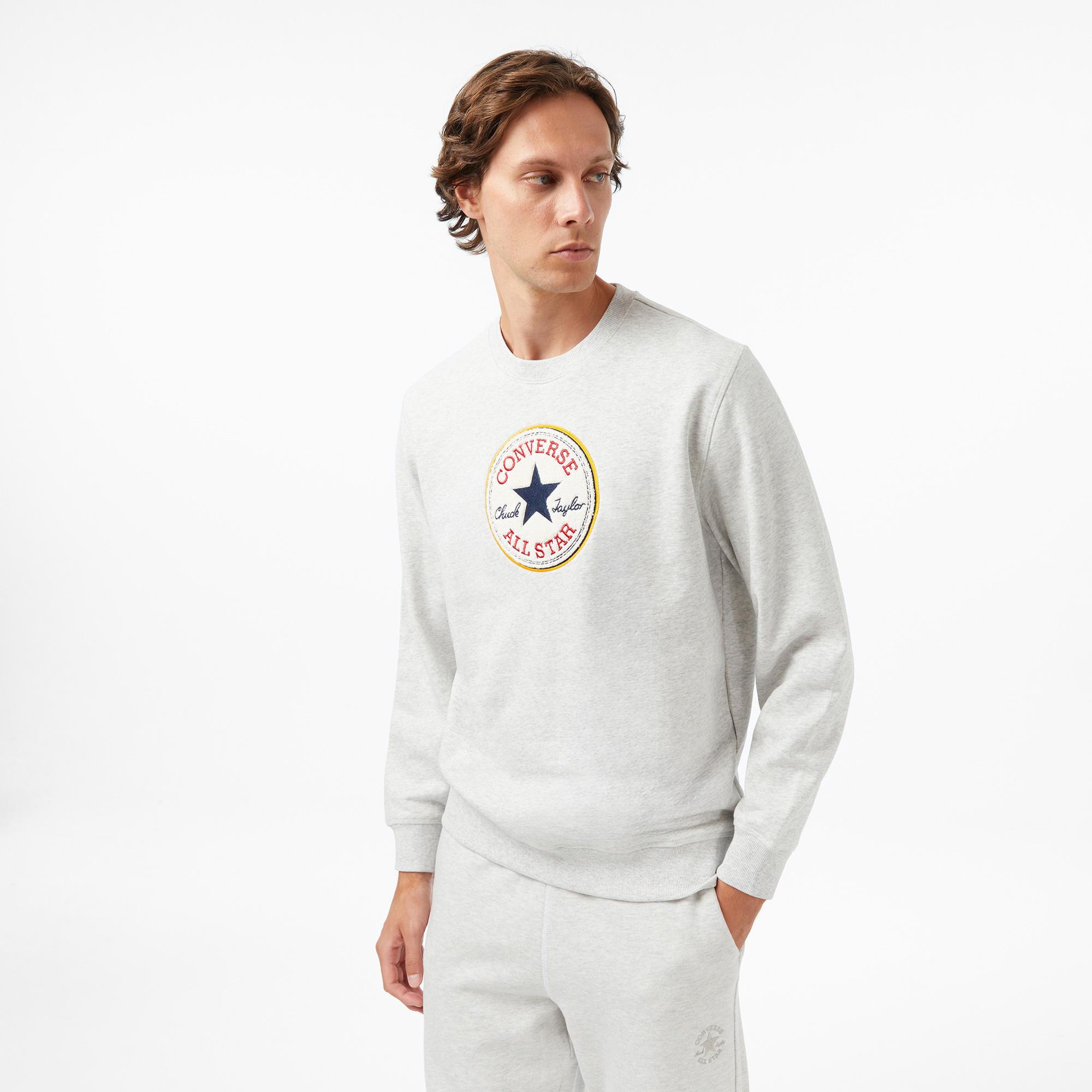 Converse Erkek Gri Sweatshirt