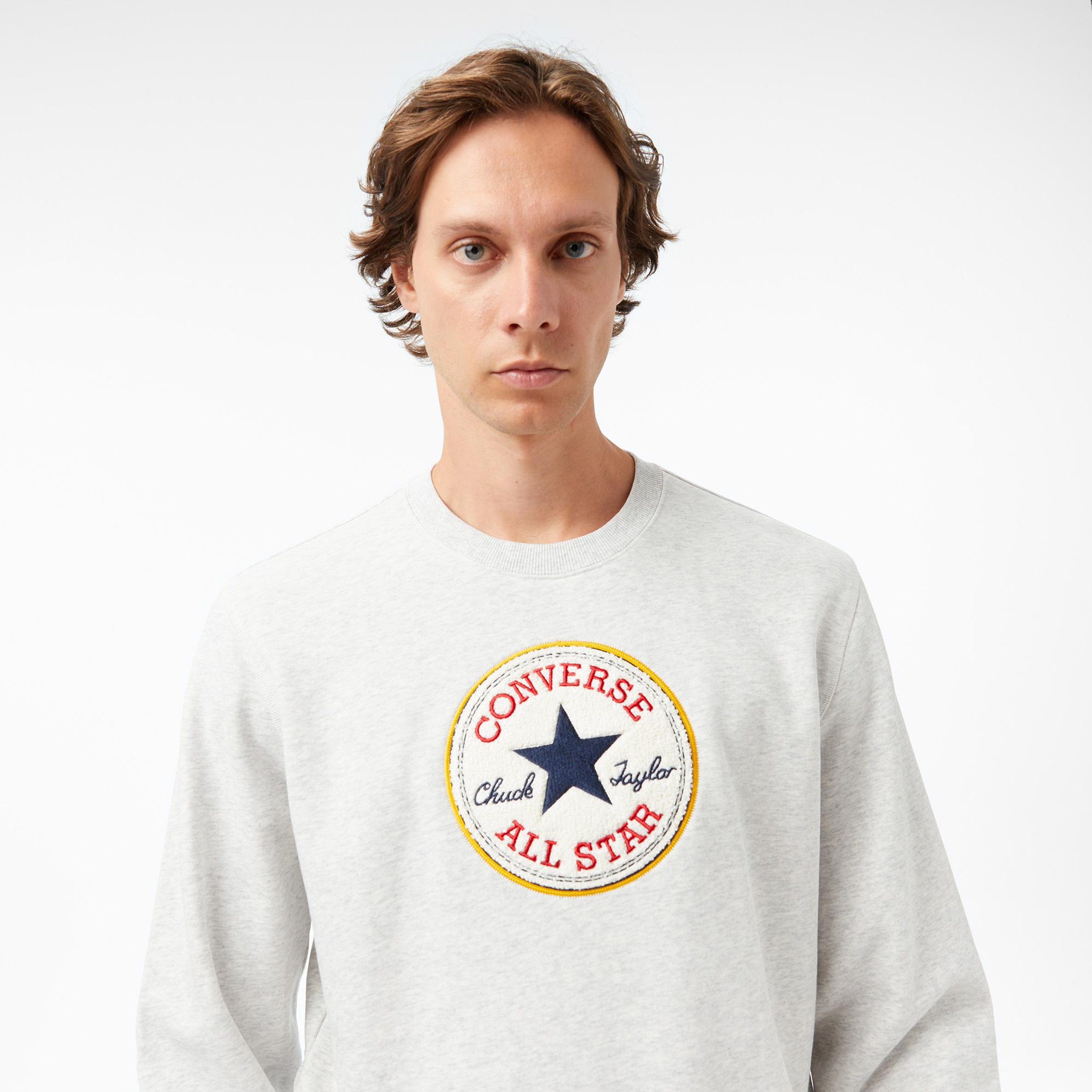 Converse Erkek Gri Sweatshirt