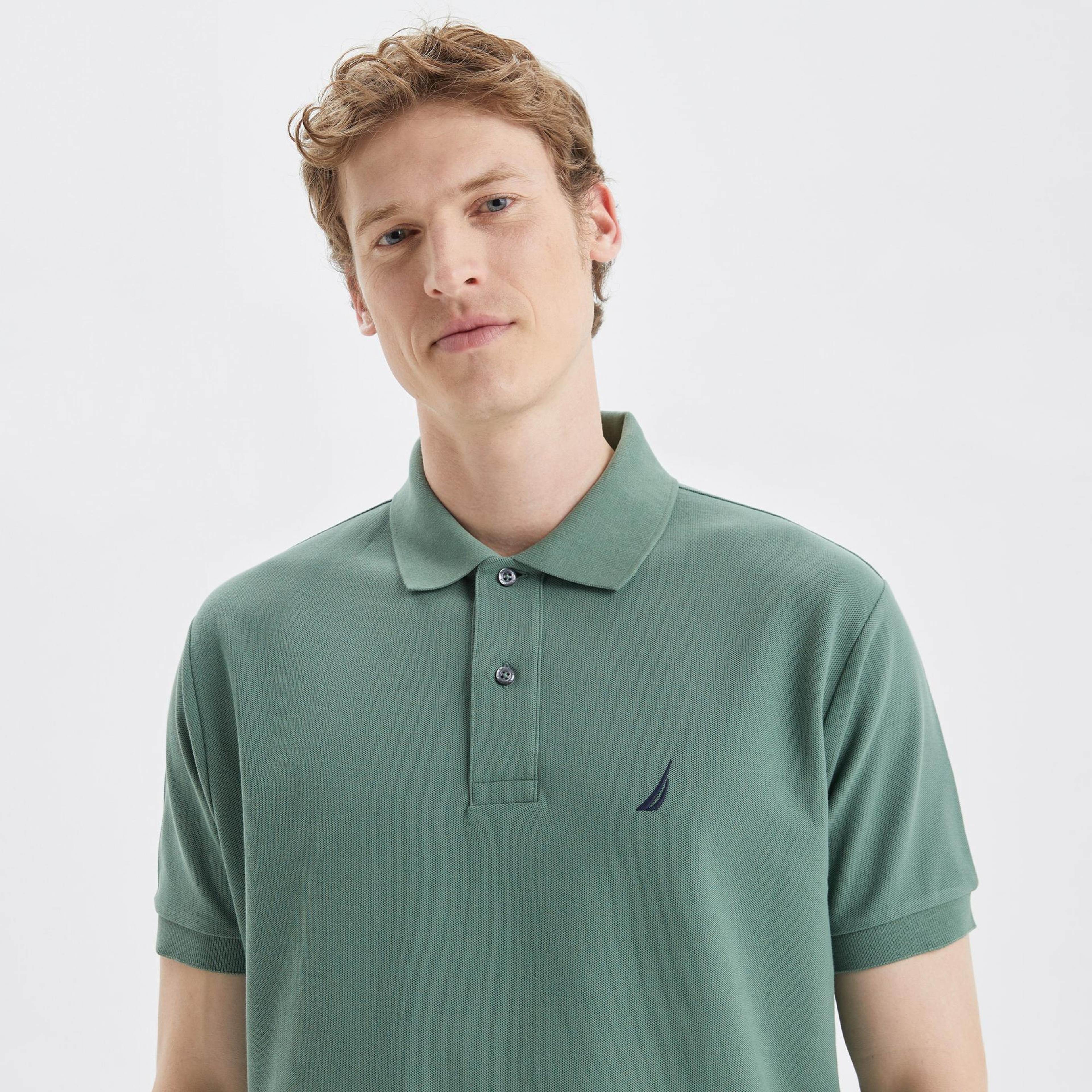 Nautica Erkek Yeşil Classic Fit Polo Yaka T-Shirt