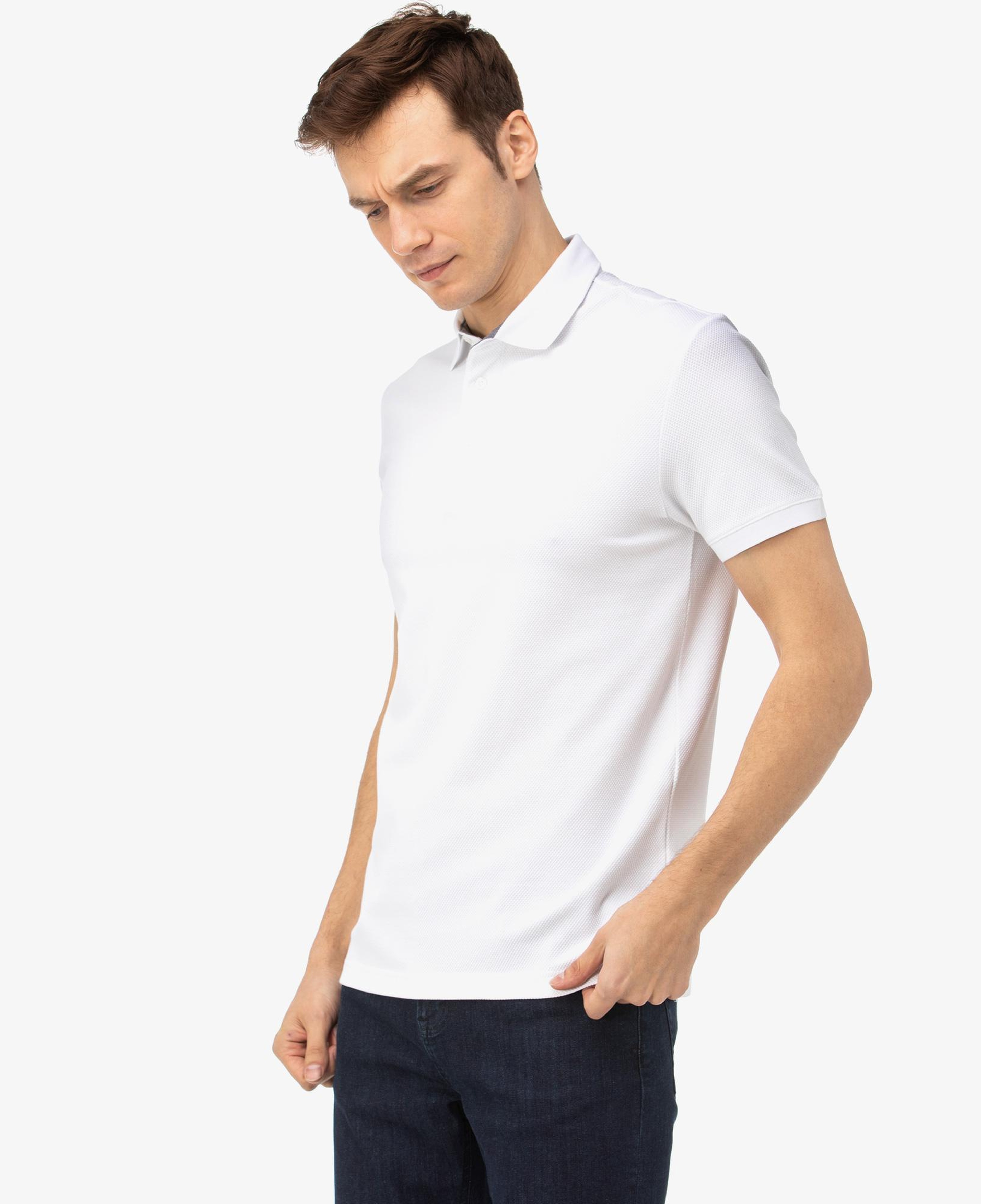 Nautica Erkek Beyaz Slim Fit Kısa Kollu Polo Yaka T-Shirt