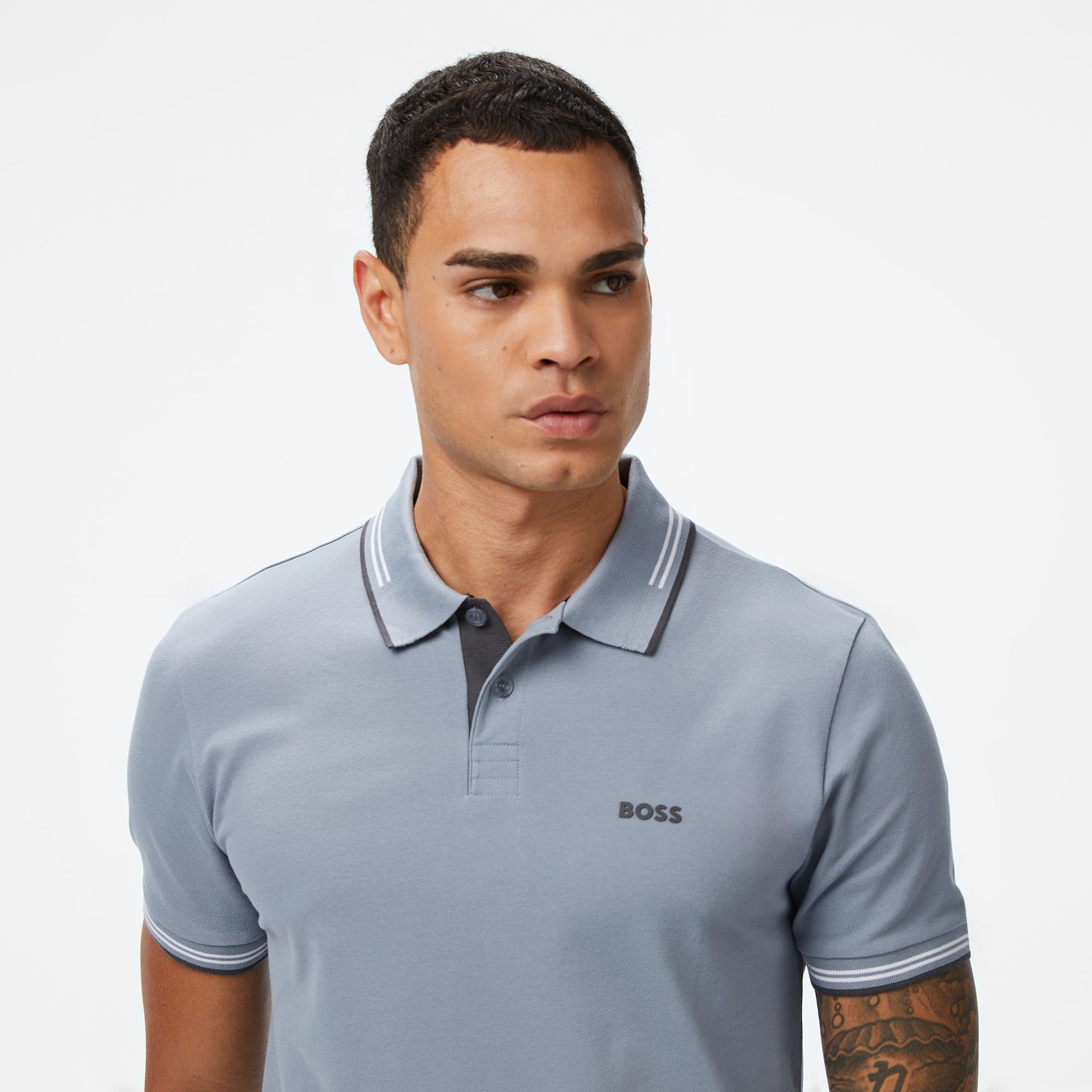 Boss Paul Erkek Koyu Gri Polo