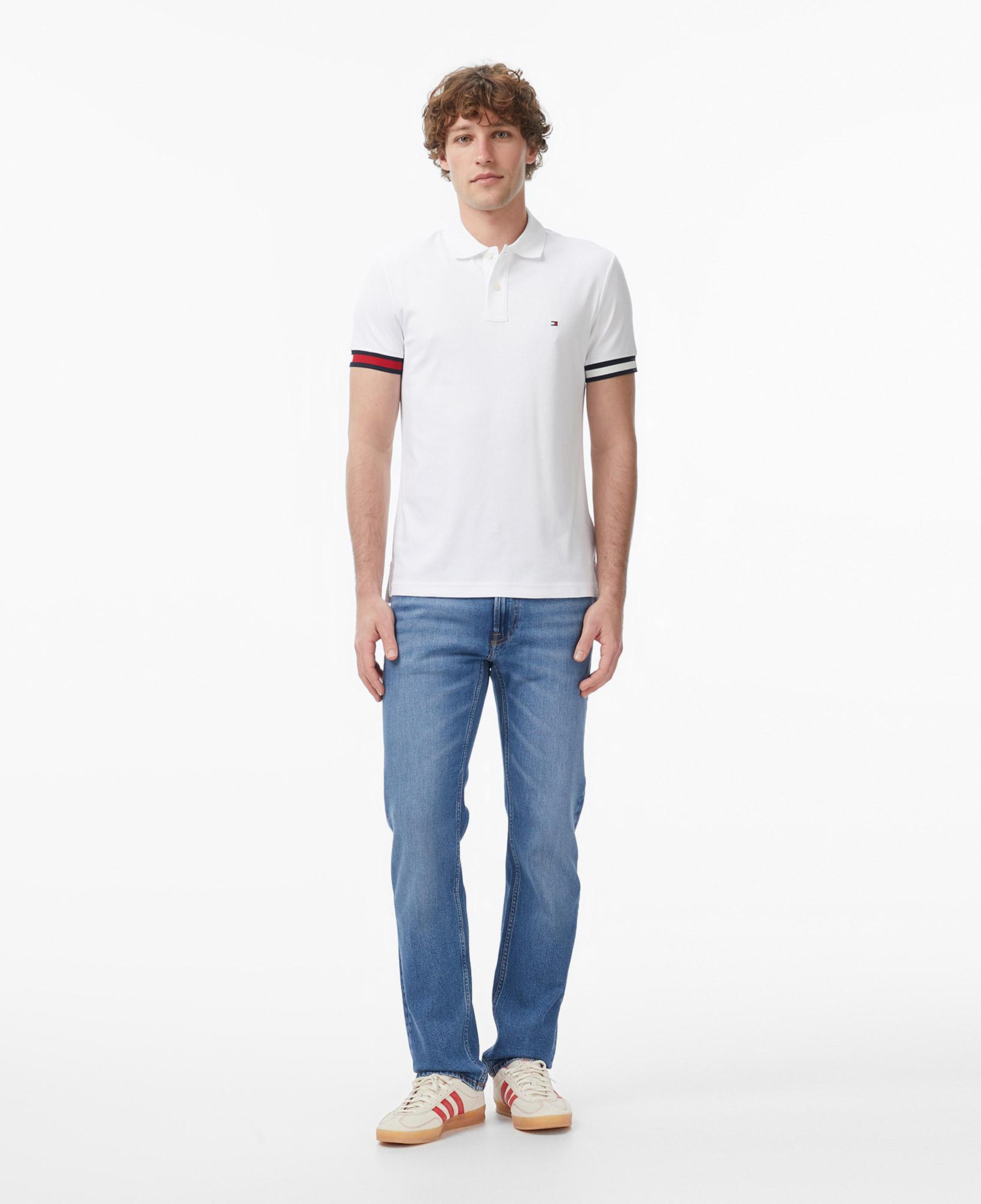 Tommy Hilfiger Erkek Beyaz Polo Yaka T-Shirt