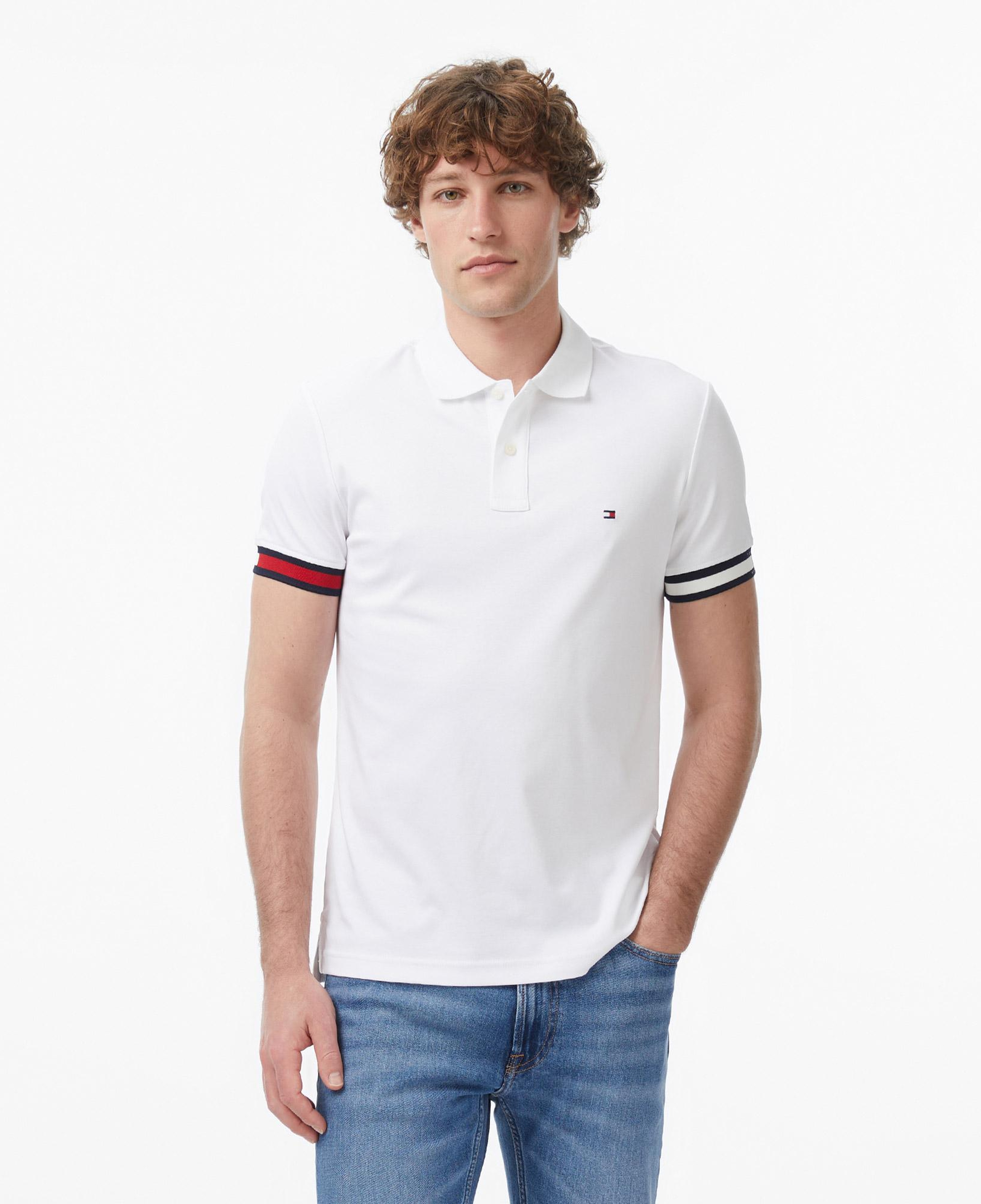 Tommy Hilfiger Erkek Beyaz Polo Yaka T-Shirt