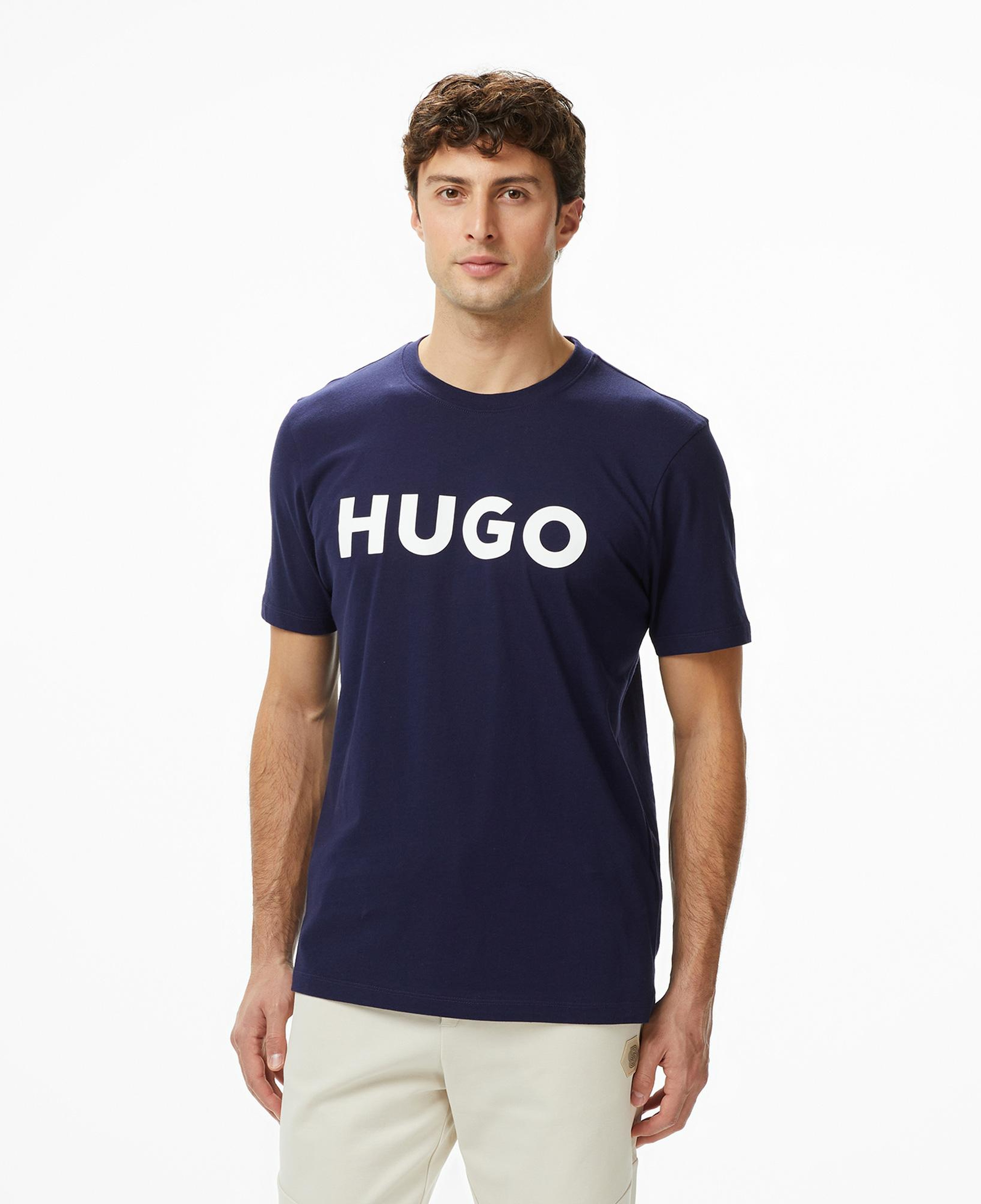 Hugo Dulivio Erkek Lacivert T-Shirt