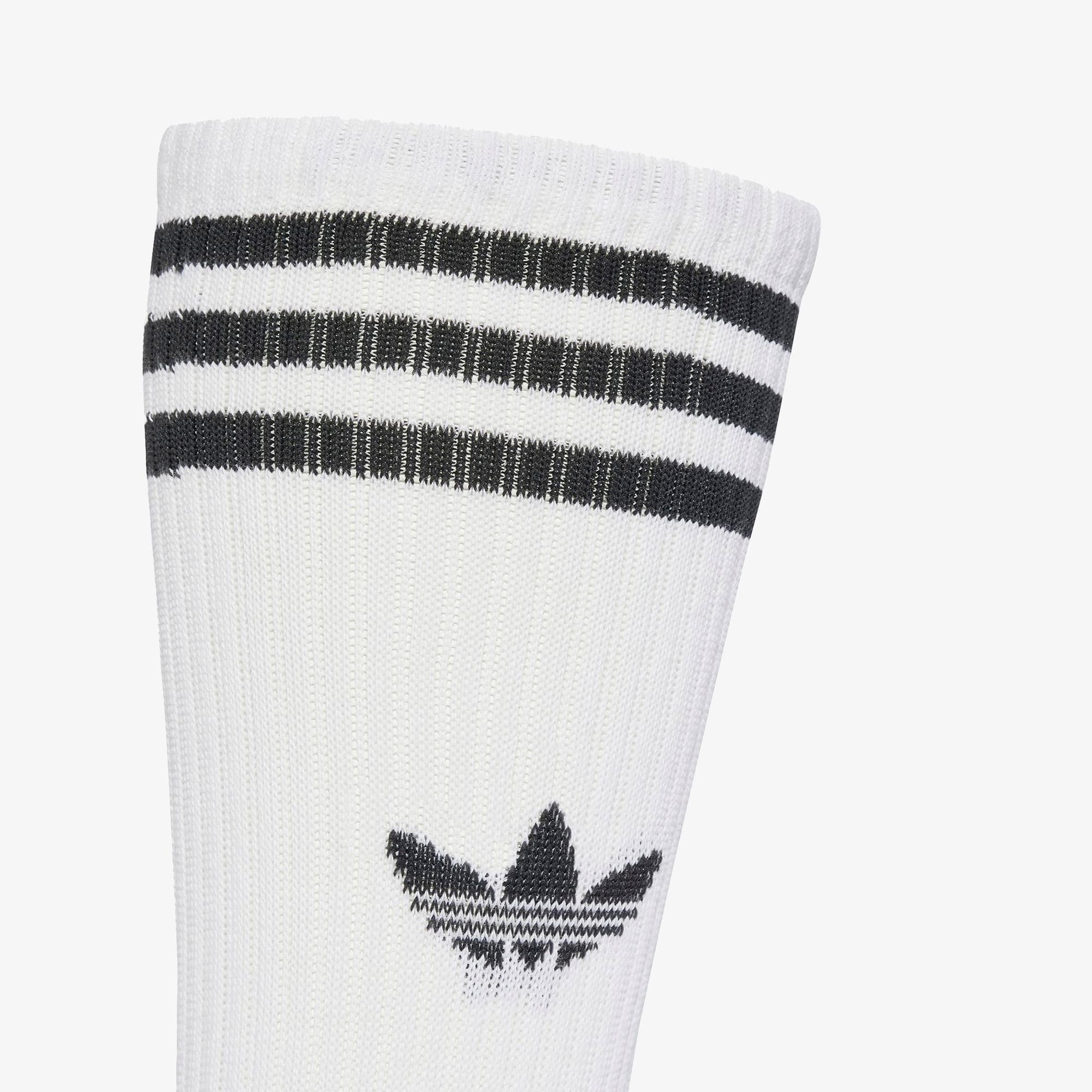 adidas 3-Stripes High Crew 3' lü Unisex Beyaz Çorap
